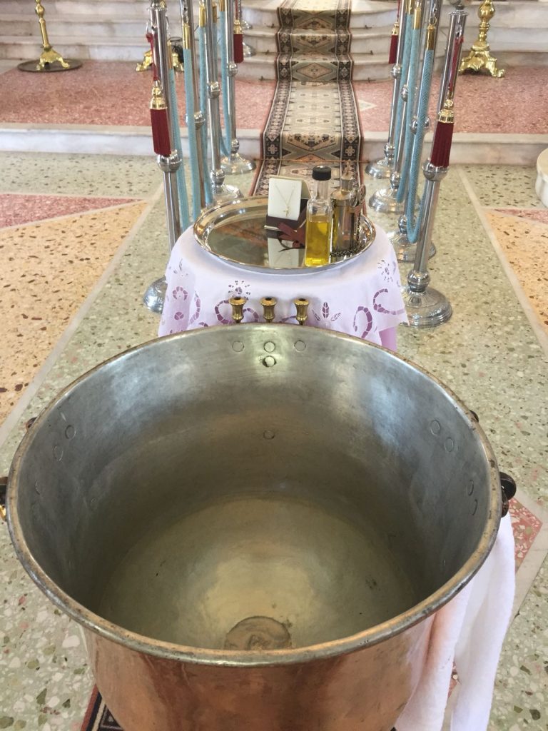 Baptism on Ithaca Greece