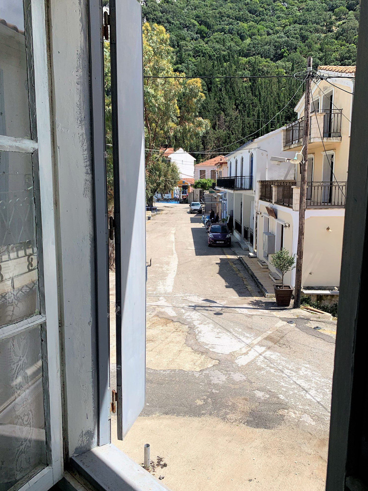 View from window of house for sale Ithaca Greece, Frikes