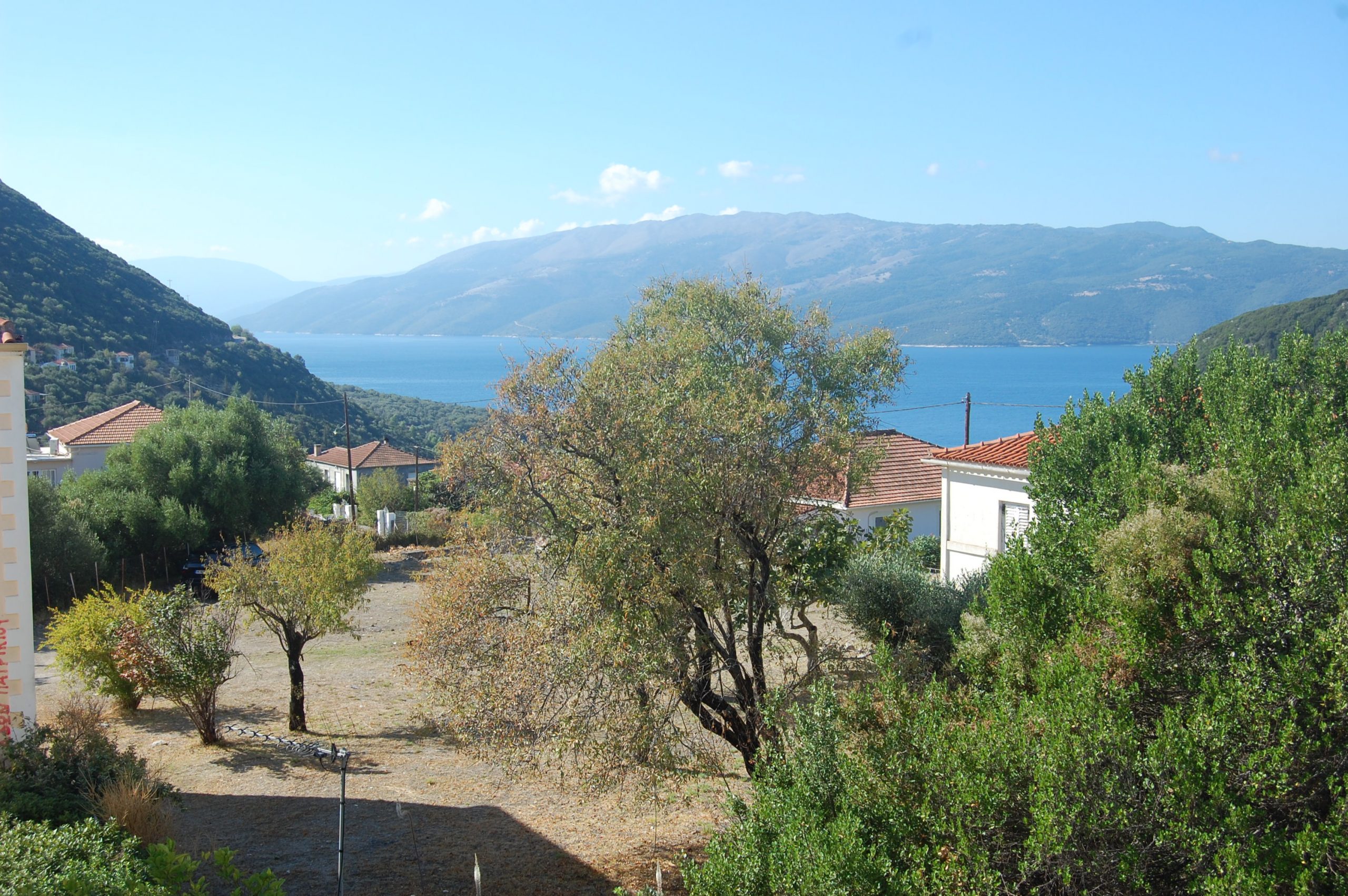 Θέα από το Iriana Village προς ενοικίαση στην Ιθάκη Ελλάδα, Σταυρός