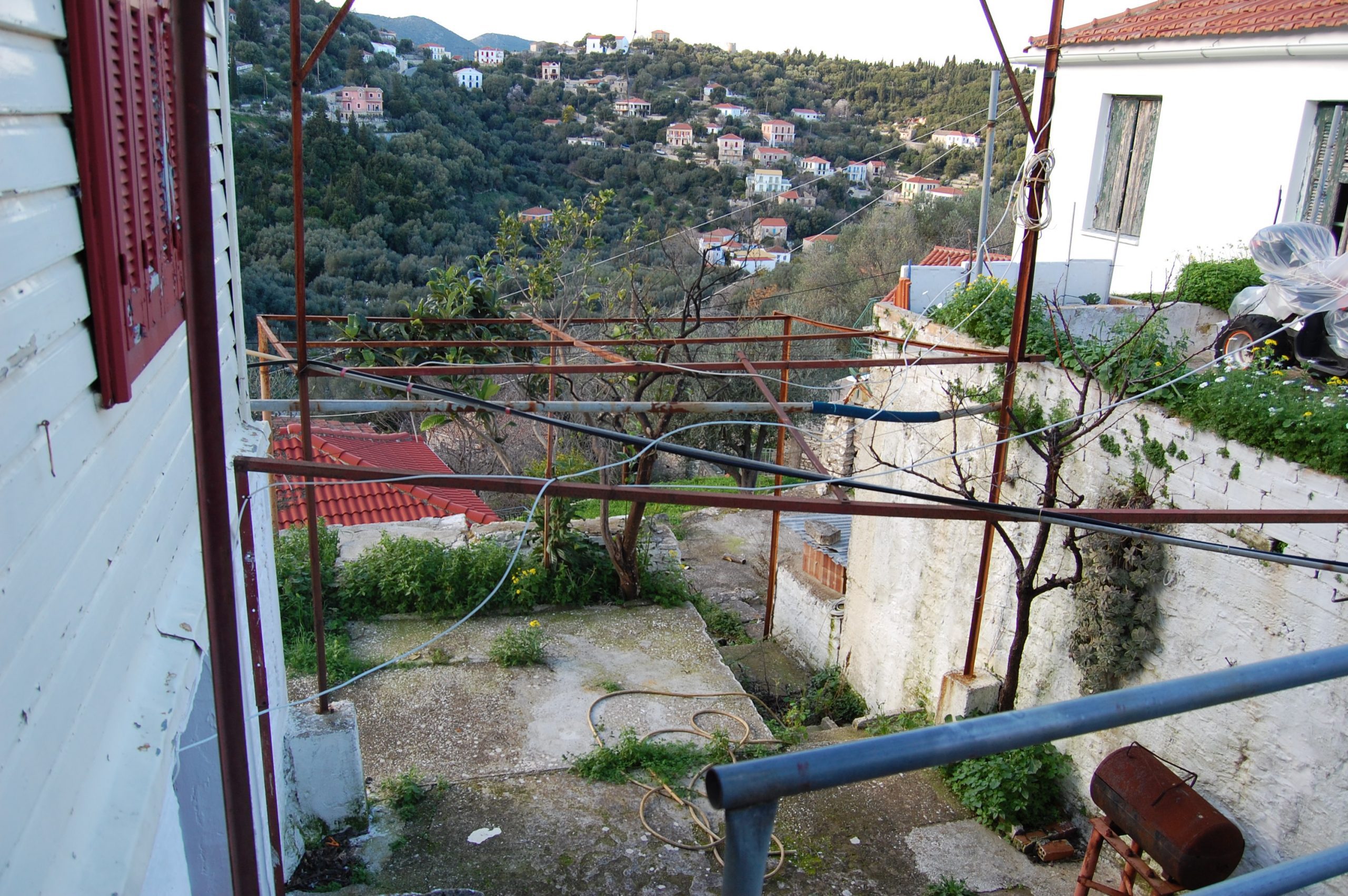 Exterior view of house for sale in Ithaca Greece