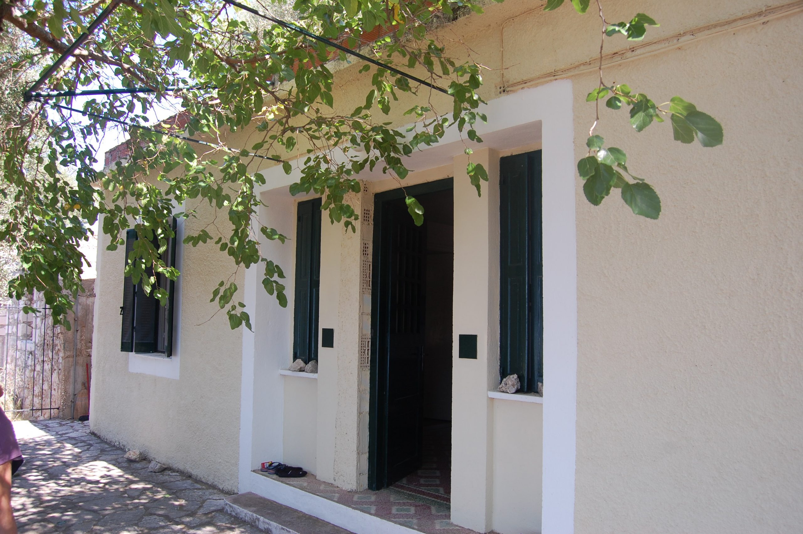 Exterior view of house for sale Ithaca Greece