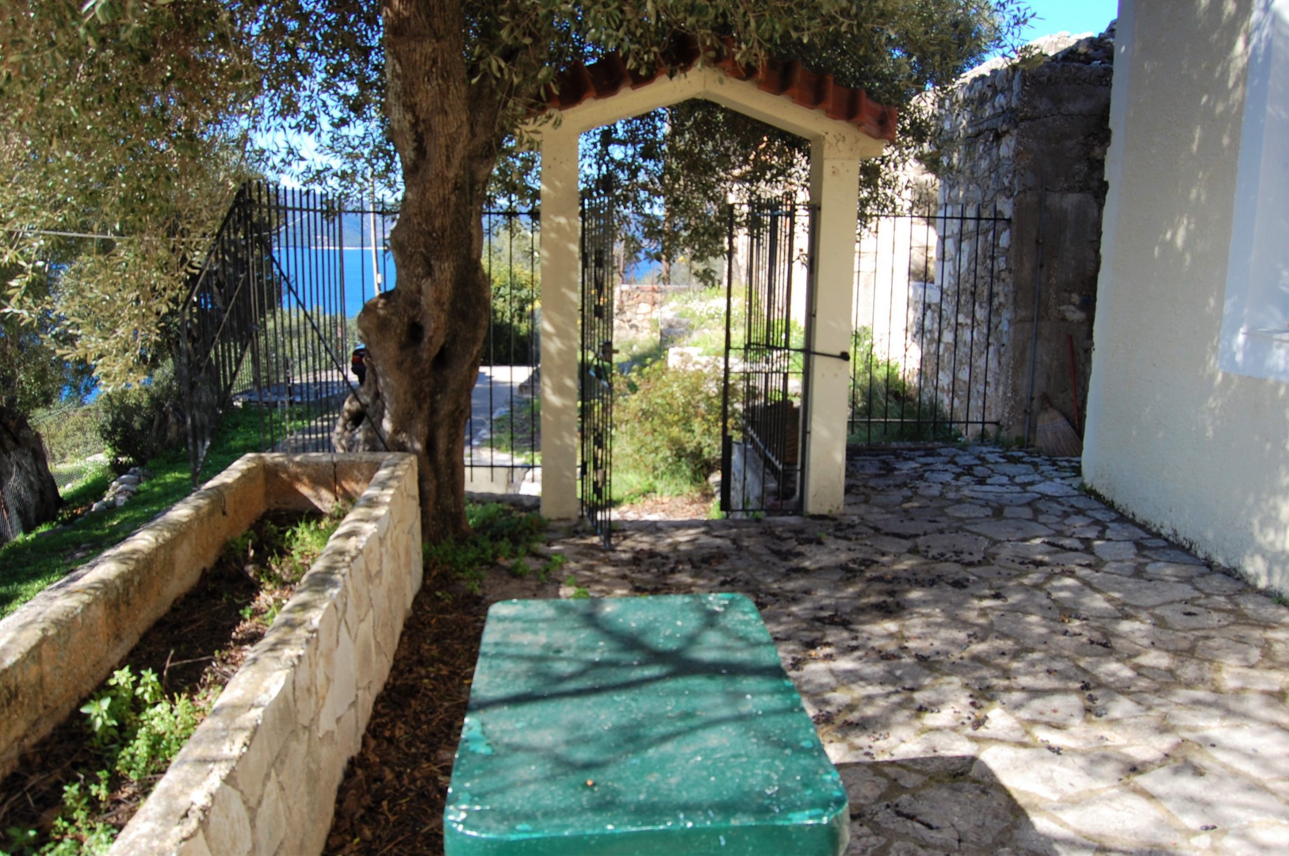 Exterior view of house for sale Ithaca Greece