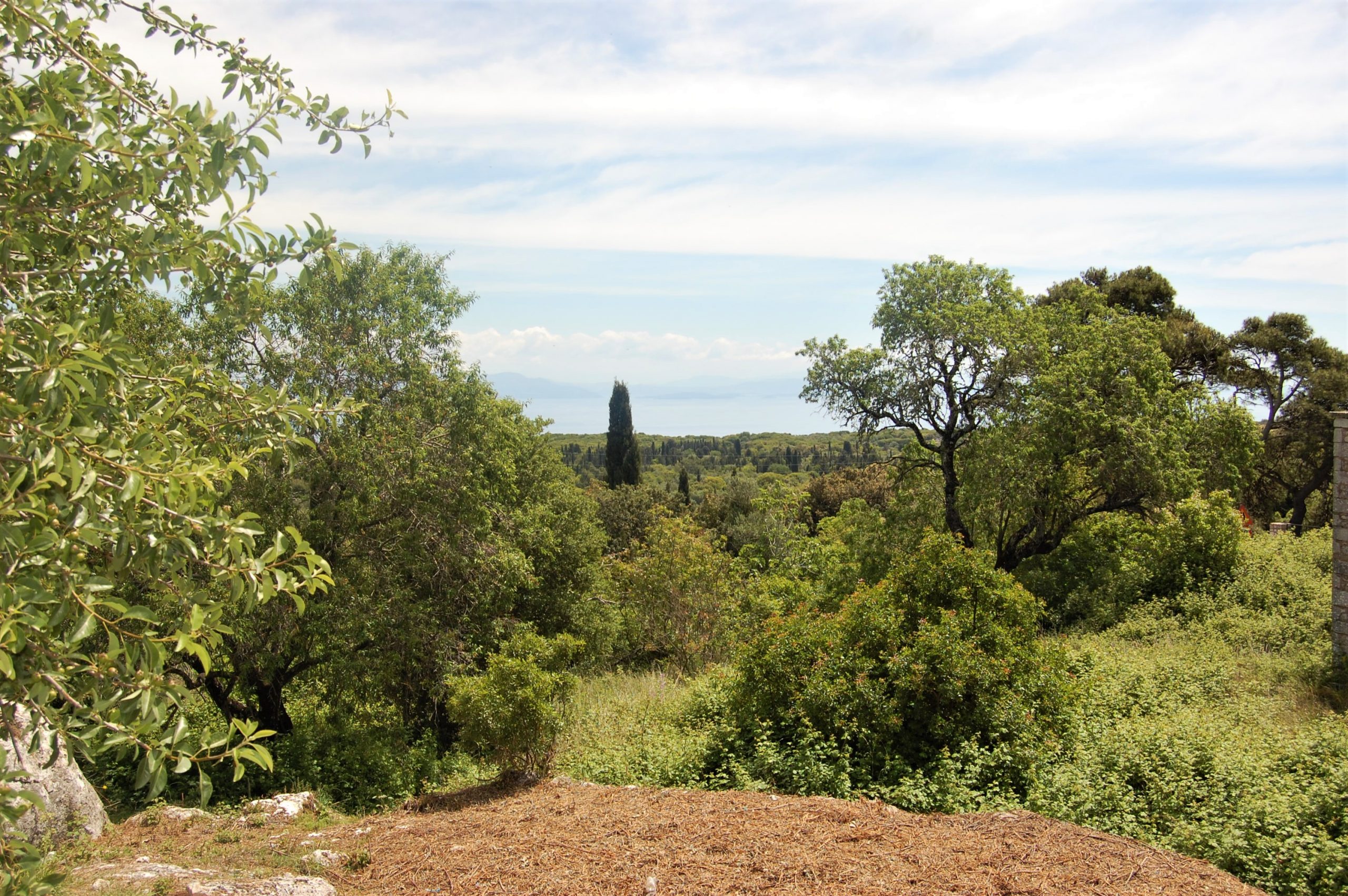 Landscape terrain of land for sale Ithaca Greece Anoghi
