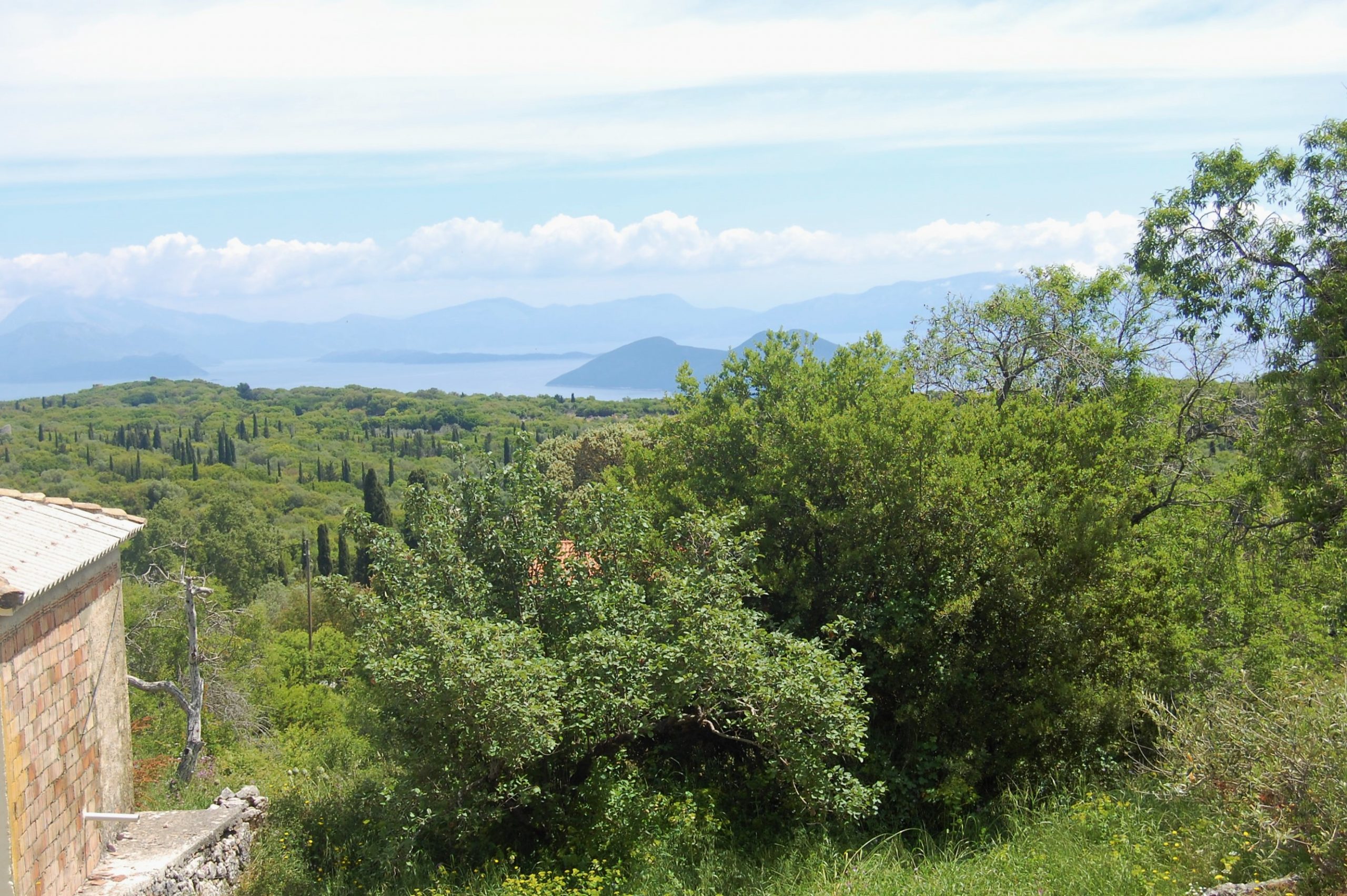 Landscape terrain of land for sale Ithaca Greece Anoghi
