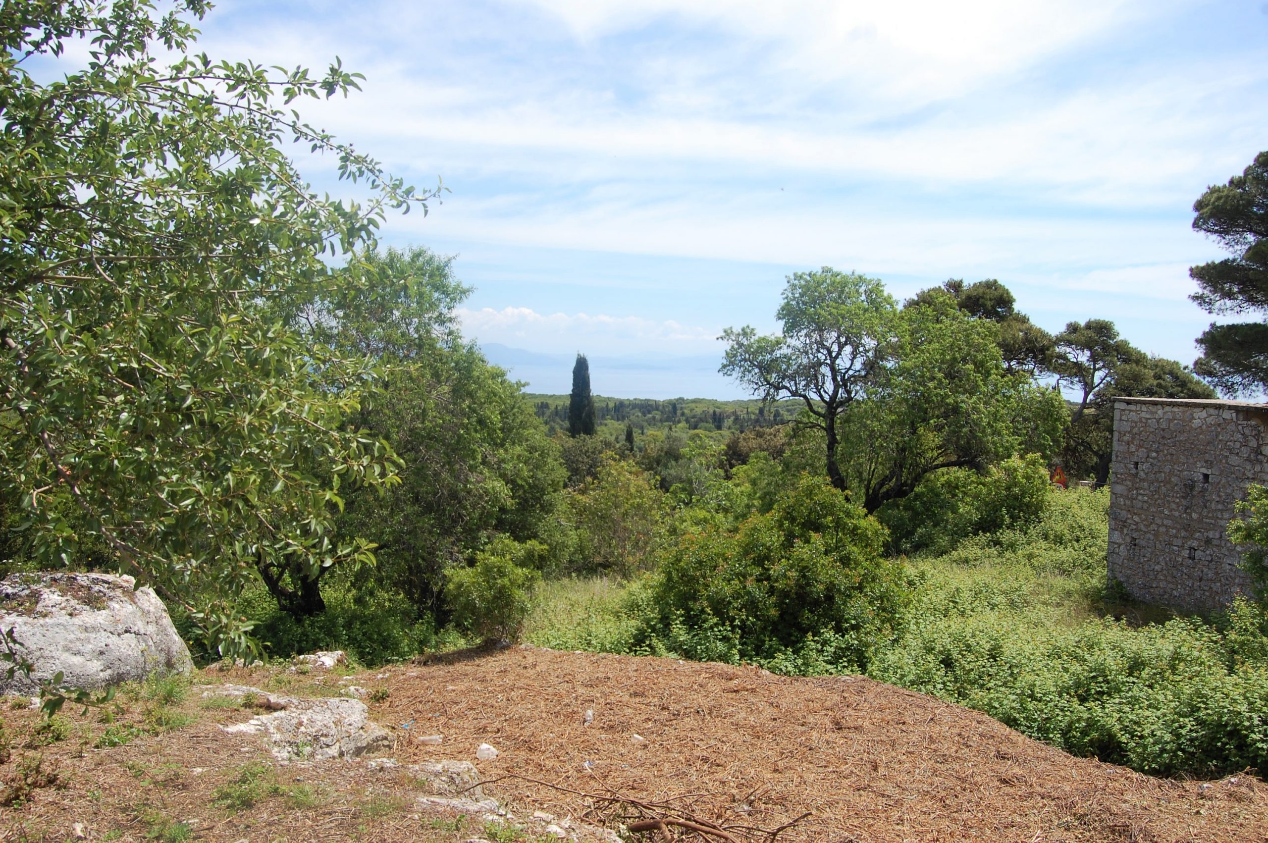 Landscape terrain of land for sale Ithaca Greece Anoghi
