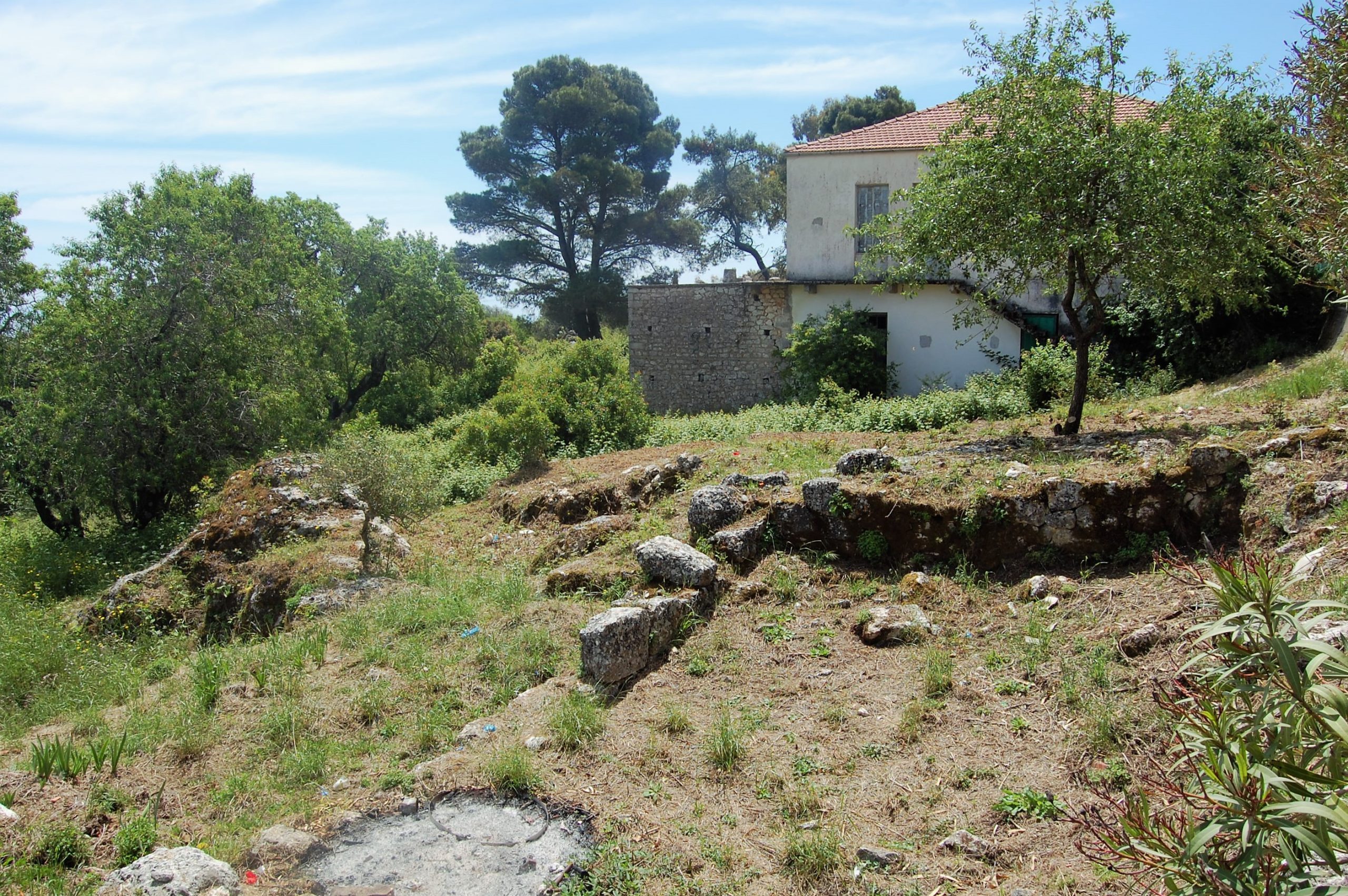 Landscape terrain of land for sale Ithaca Greece Anoghi