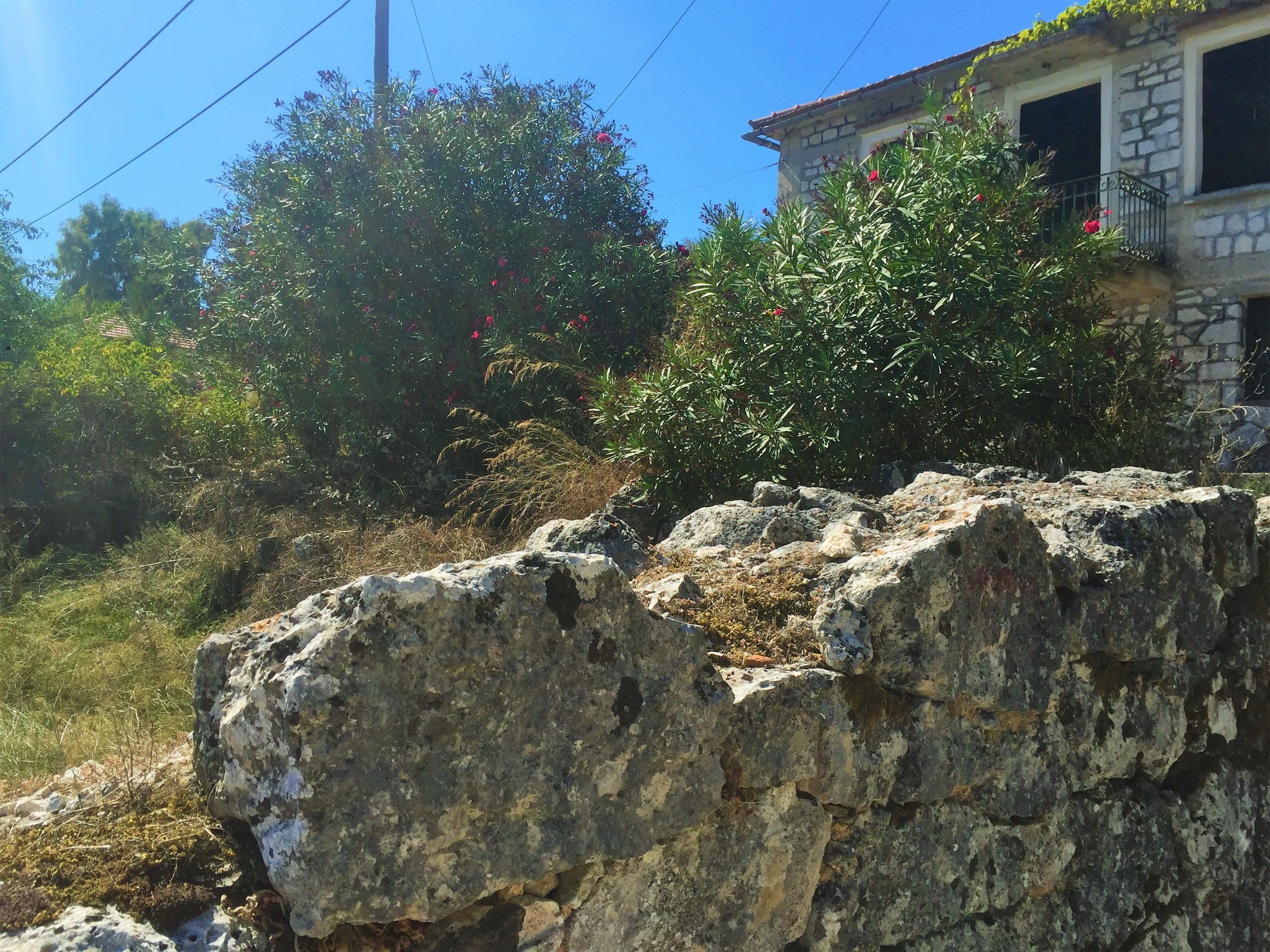 Landscape terrain of land for sale Ithaca Greece Anoghi