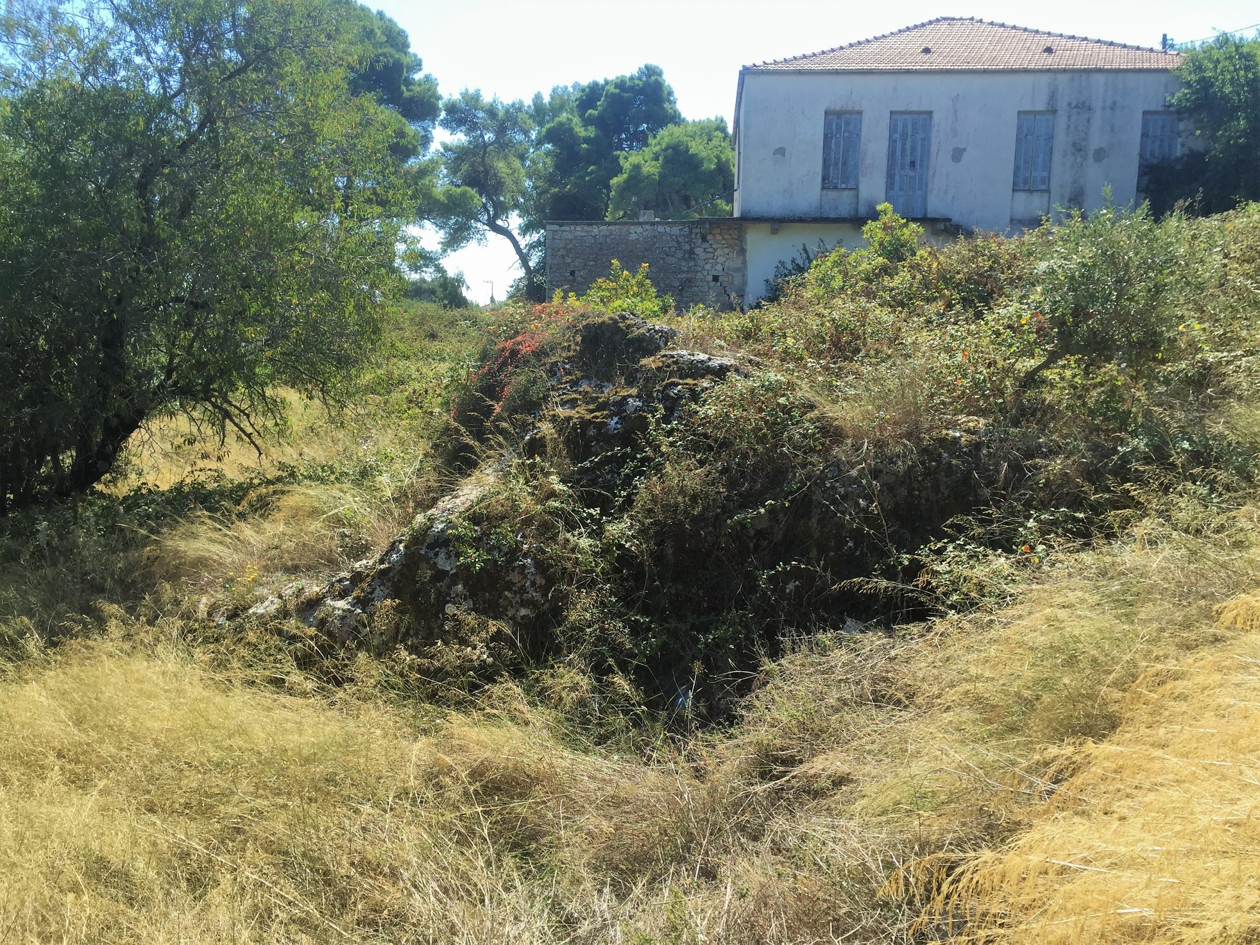 Landscape terrain of land for sale Ithaca Greece Anoghi