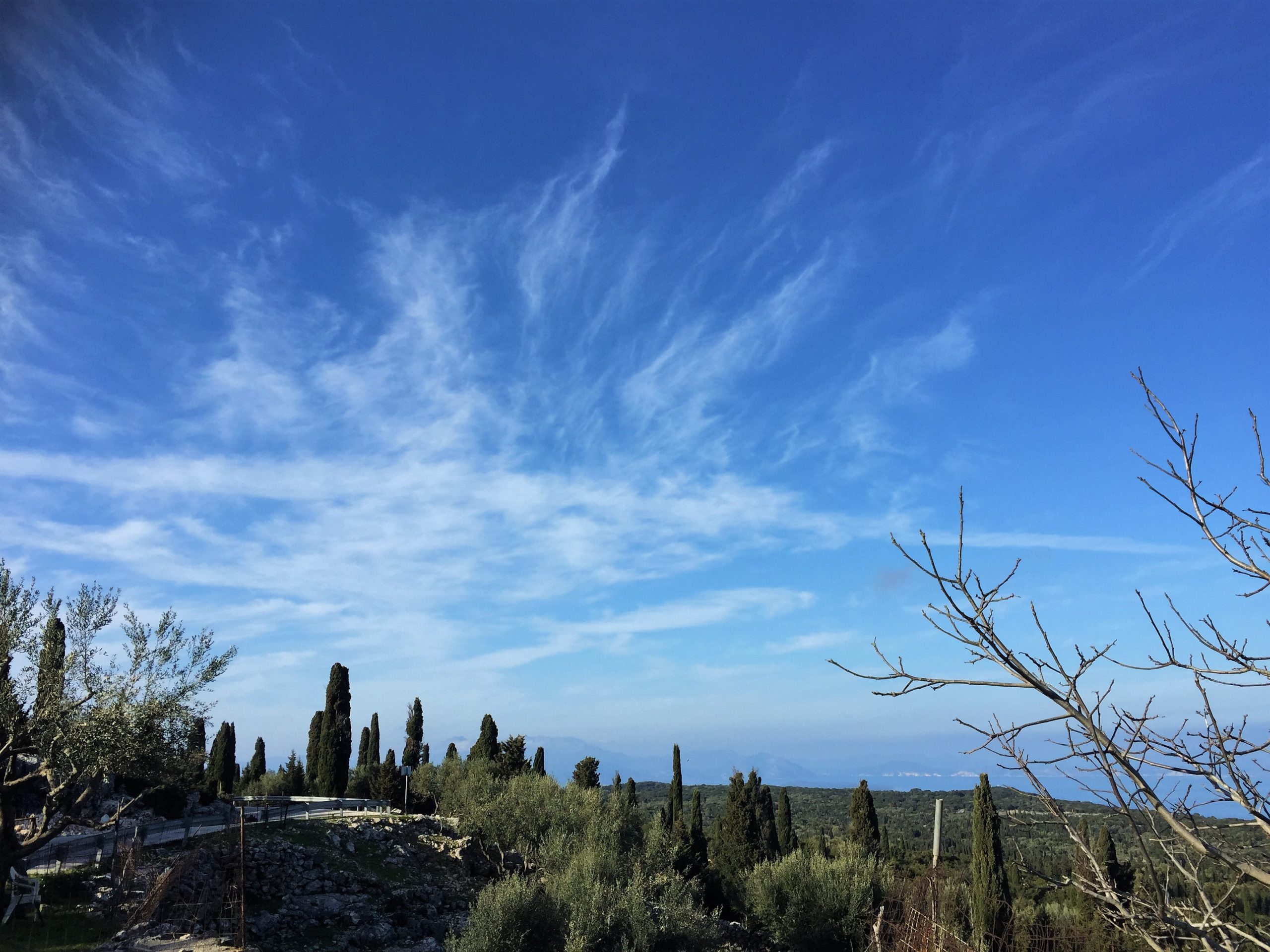 Landscape and terrain of land for sale on Ithaca Greece