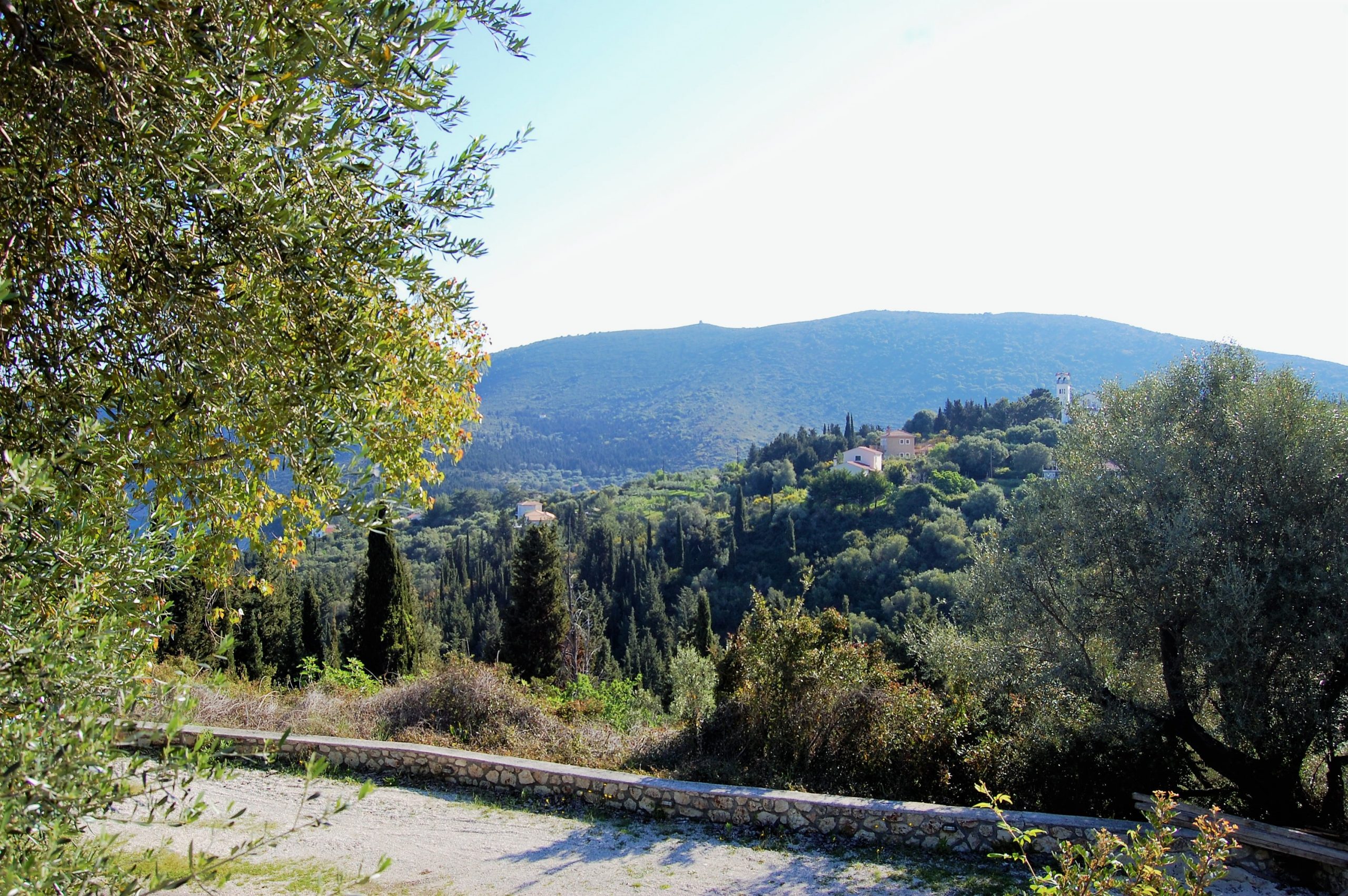 View of land for sale in Ithaca Greece Kolleri
