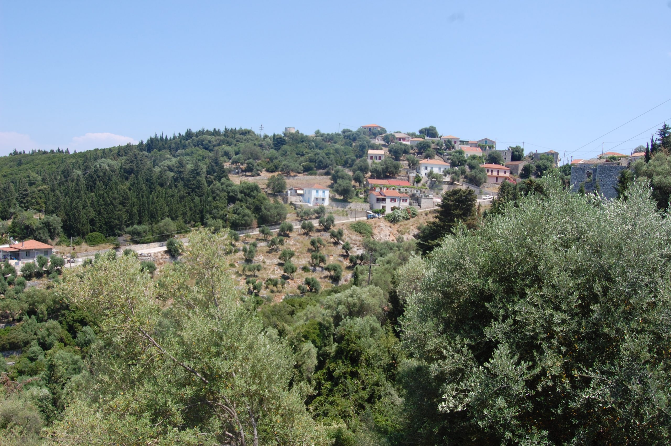 Terrain and landscape of land for sale in Ithaca Greece, Kioni