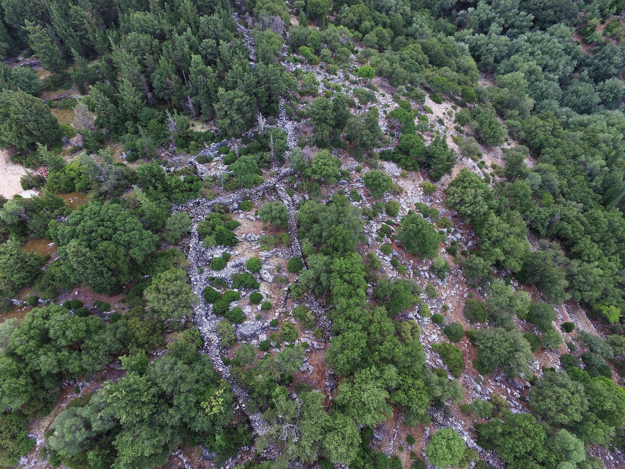 Aerial view of land for sale in Ithaca Greece, Kioni