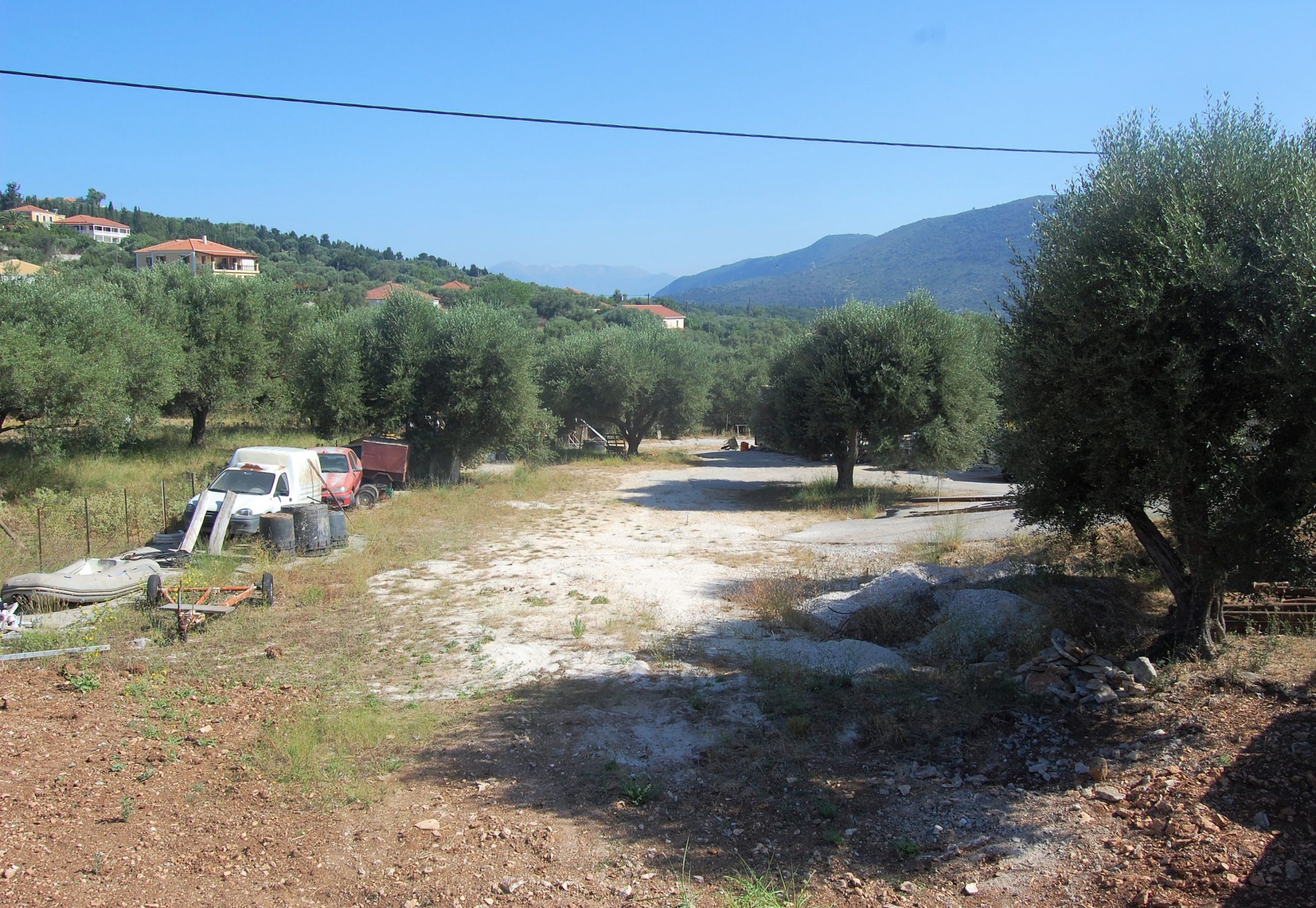 Exterior view land for sale in Ithaca Greece