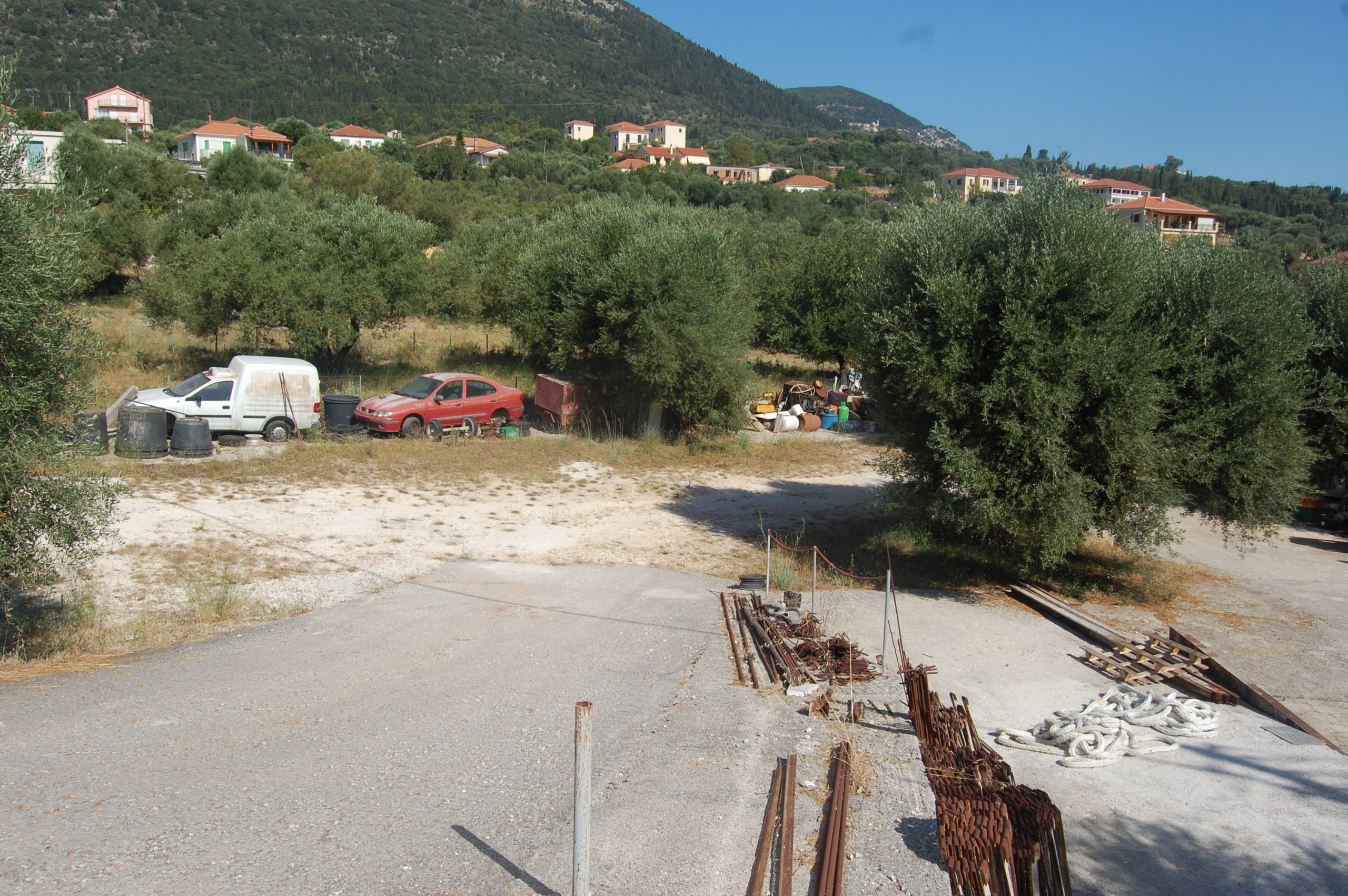 Exterior view land for sale in Ithaca Greece