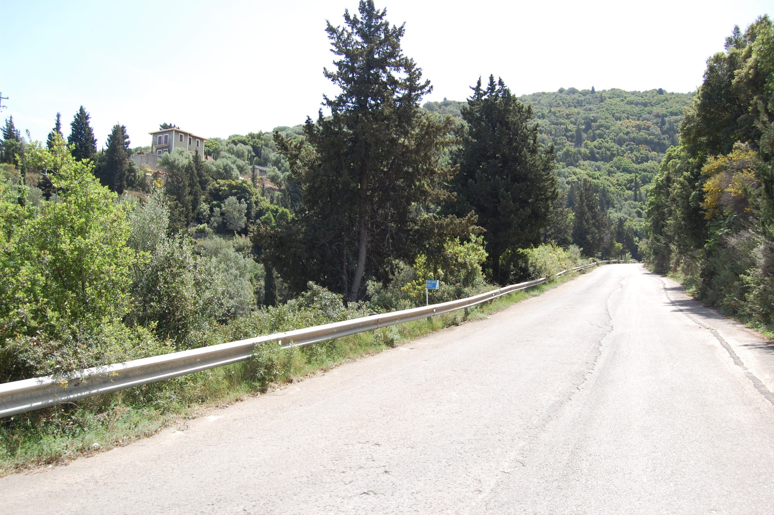 Landscape and terrain of land for sale on Ithaca Greece