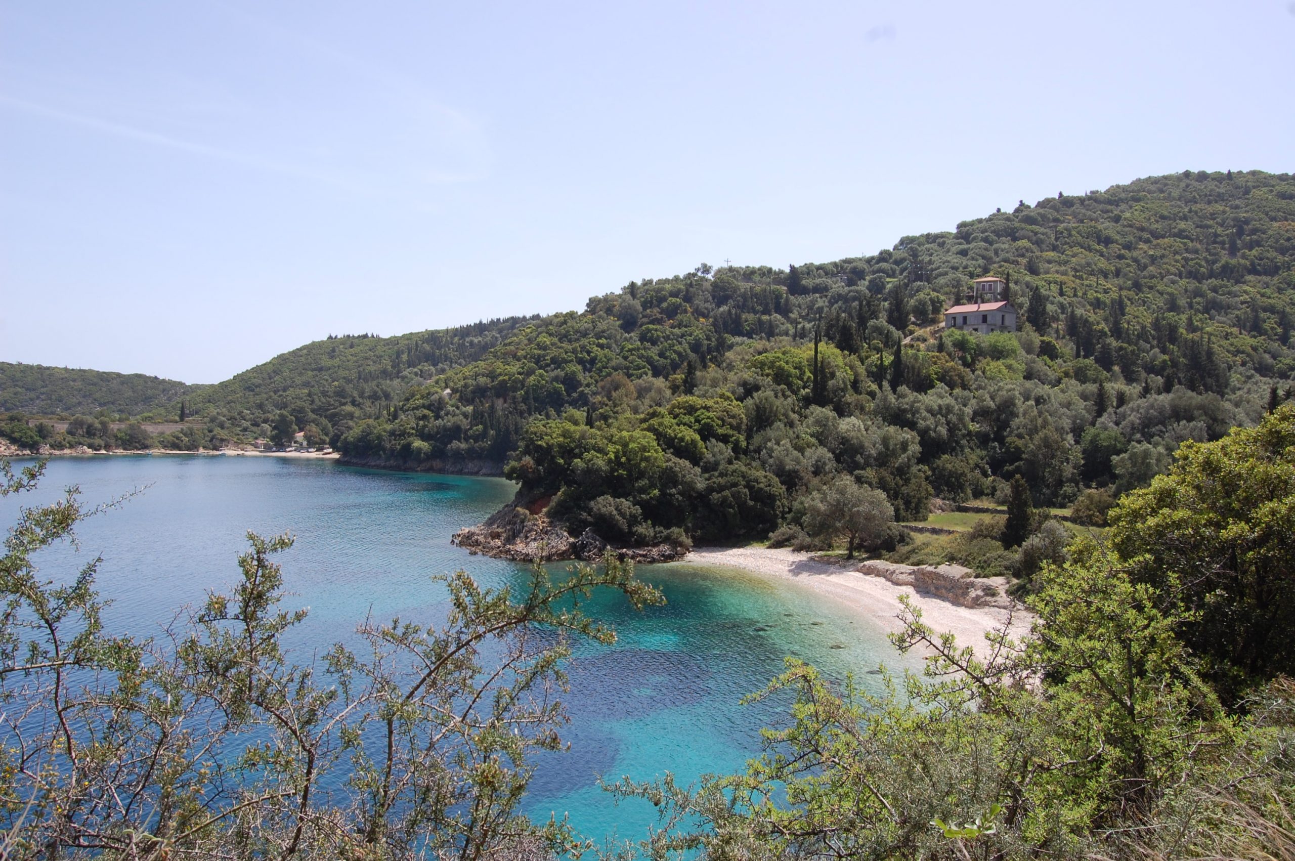 Landscape and terrain of land for sale on Ithaca Greece