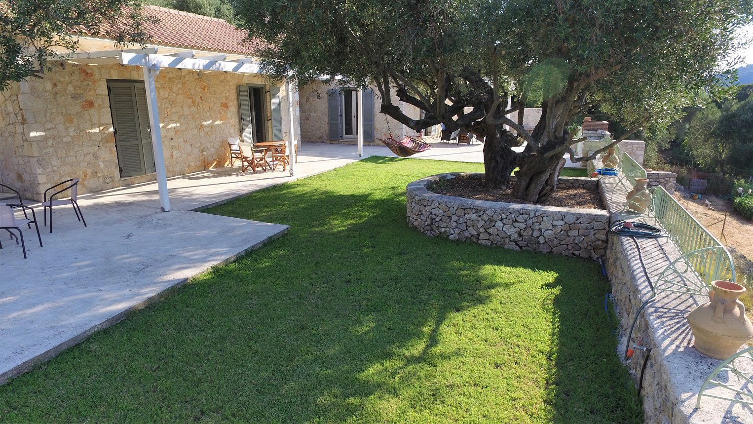 Outdoor area in villa for rent Ithaca Greece, Stavros