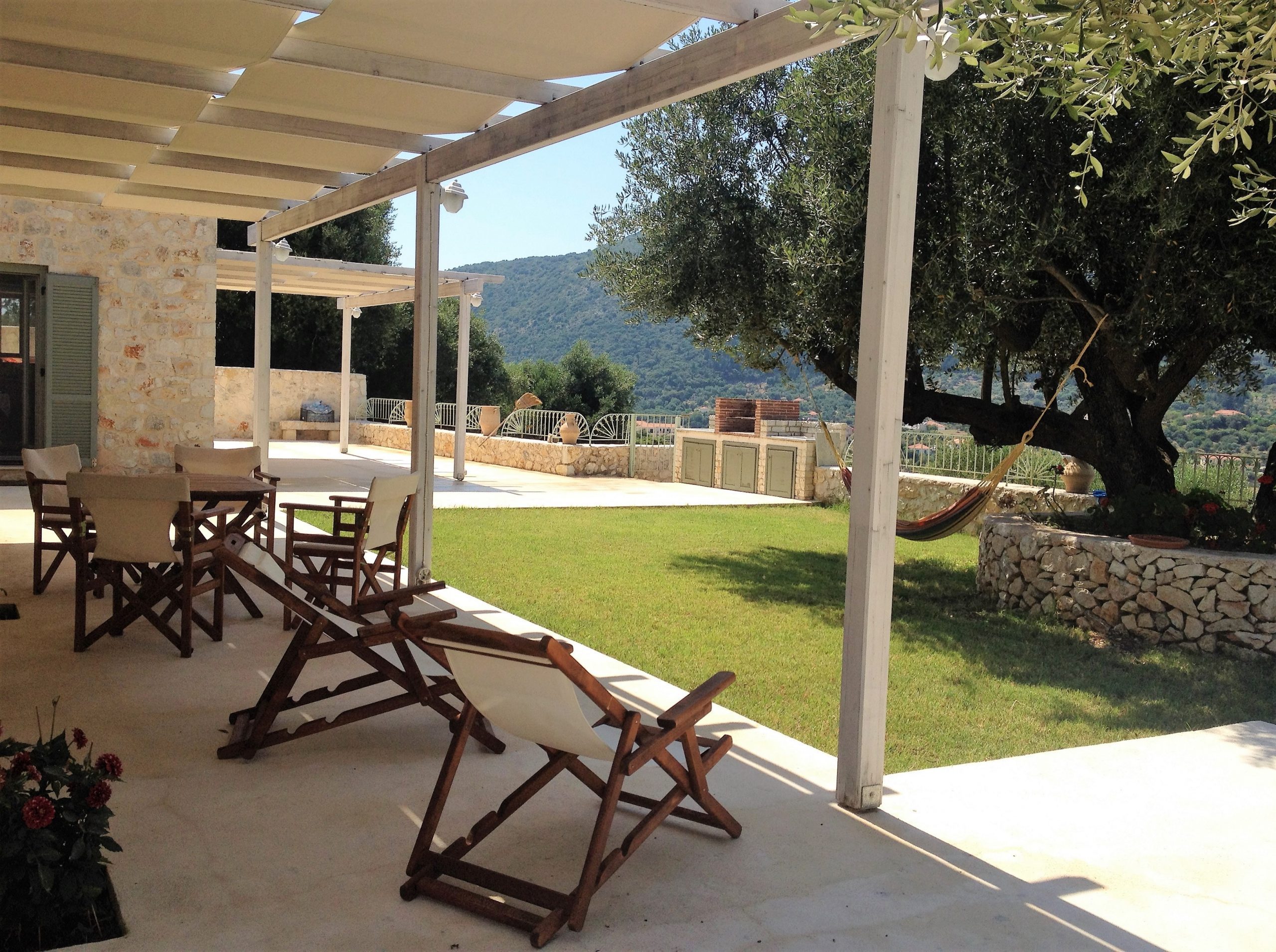 Garden of Kouvarata for rent MV Properties Ithaca Greece