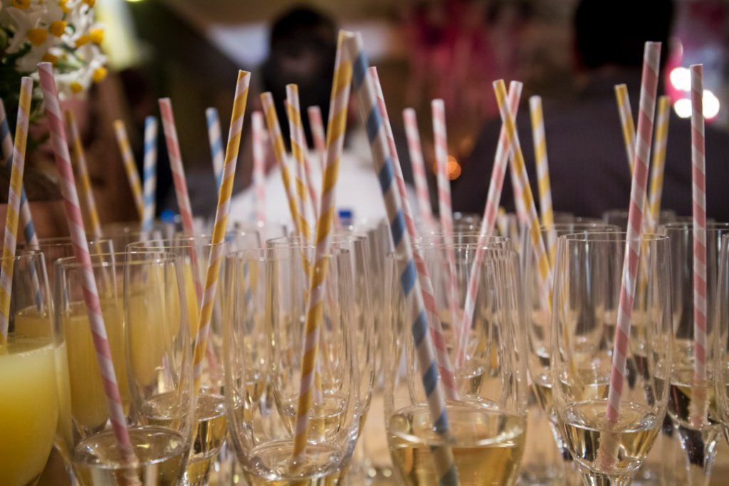 Wedding reception cocktails on Ithaca Greece