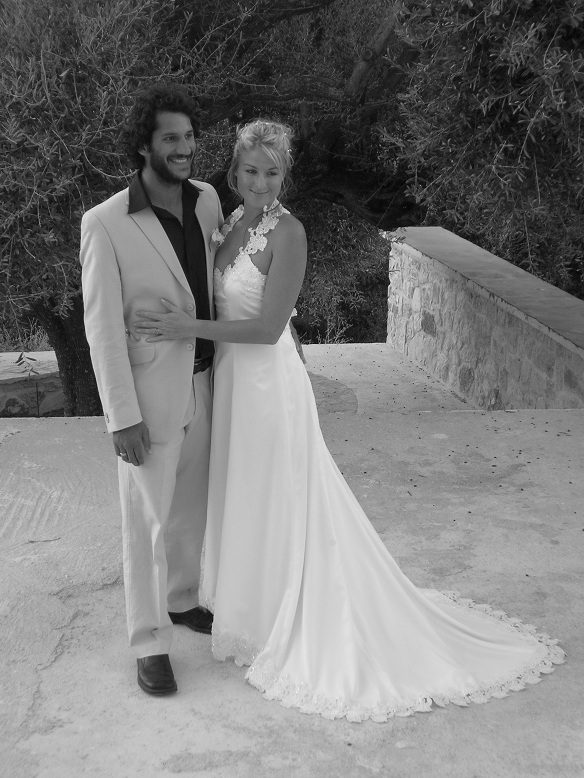 Bride and groom photoshoot on Ithaca Greece