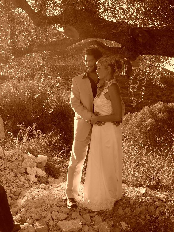 Bride and groom photoshoot, wedding on Ithaca Greece