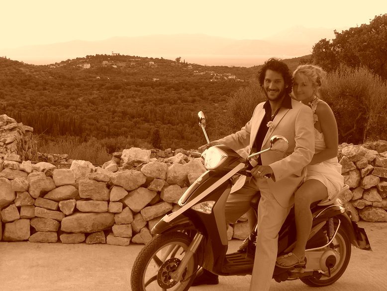 Bride and groom photoshoot, wedding on Ithaca Greece