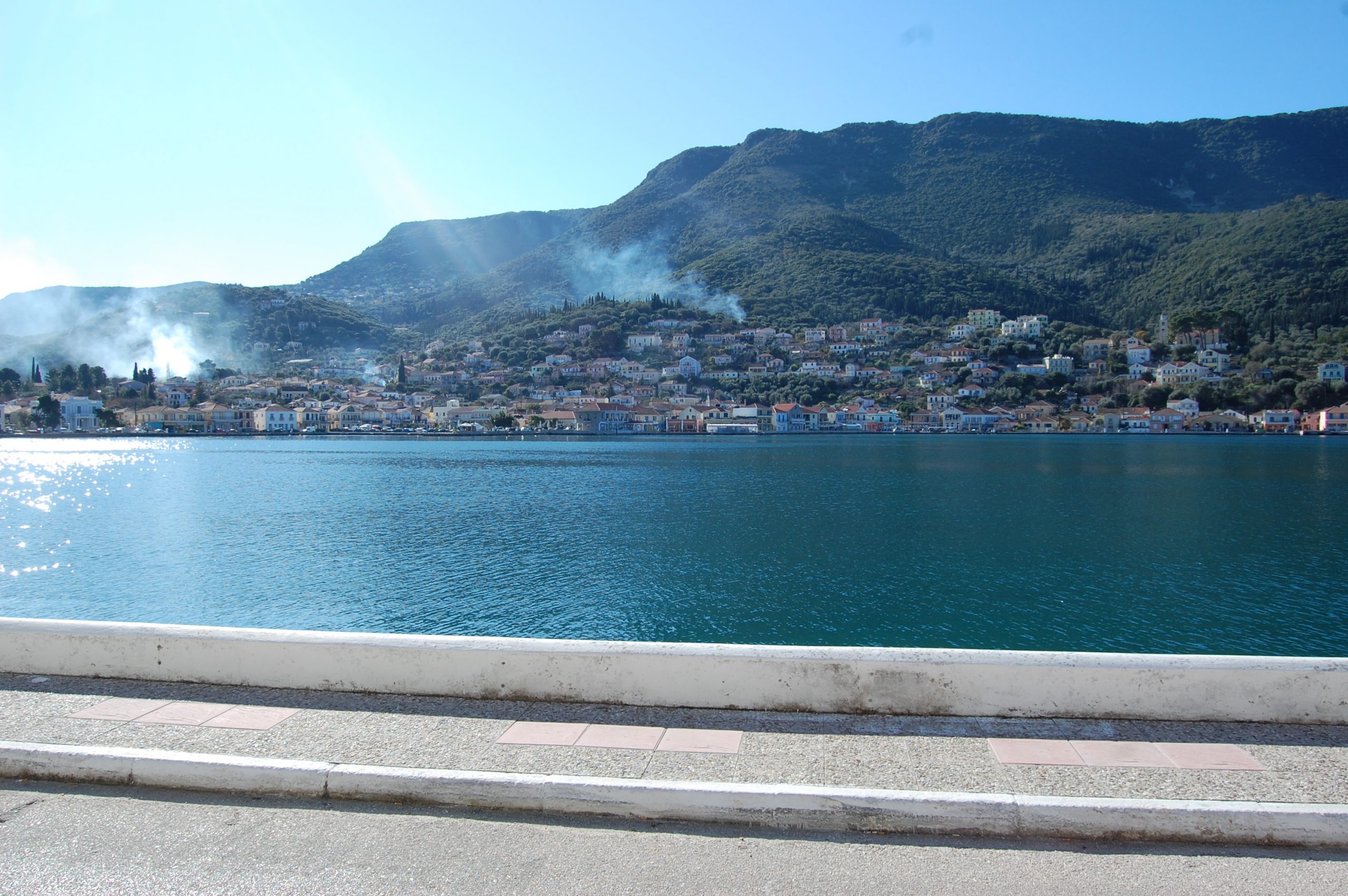 Harbour view from property for sale in Ithaca Greece, Vathi