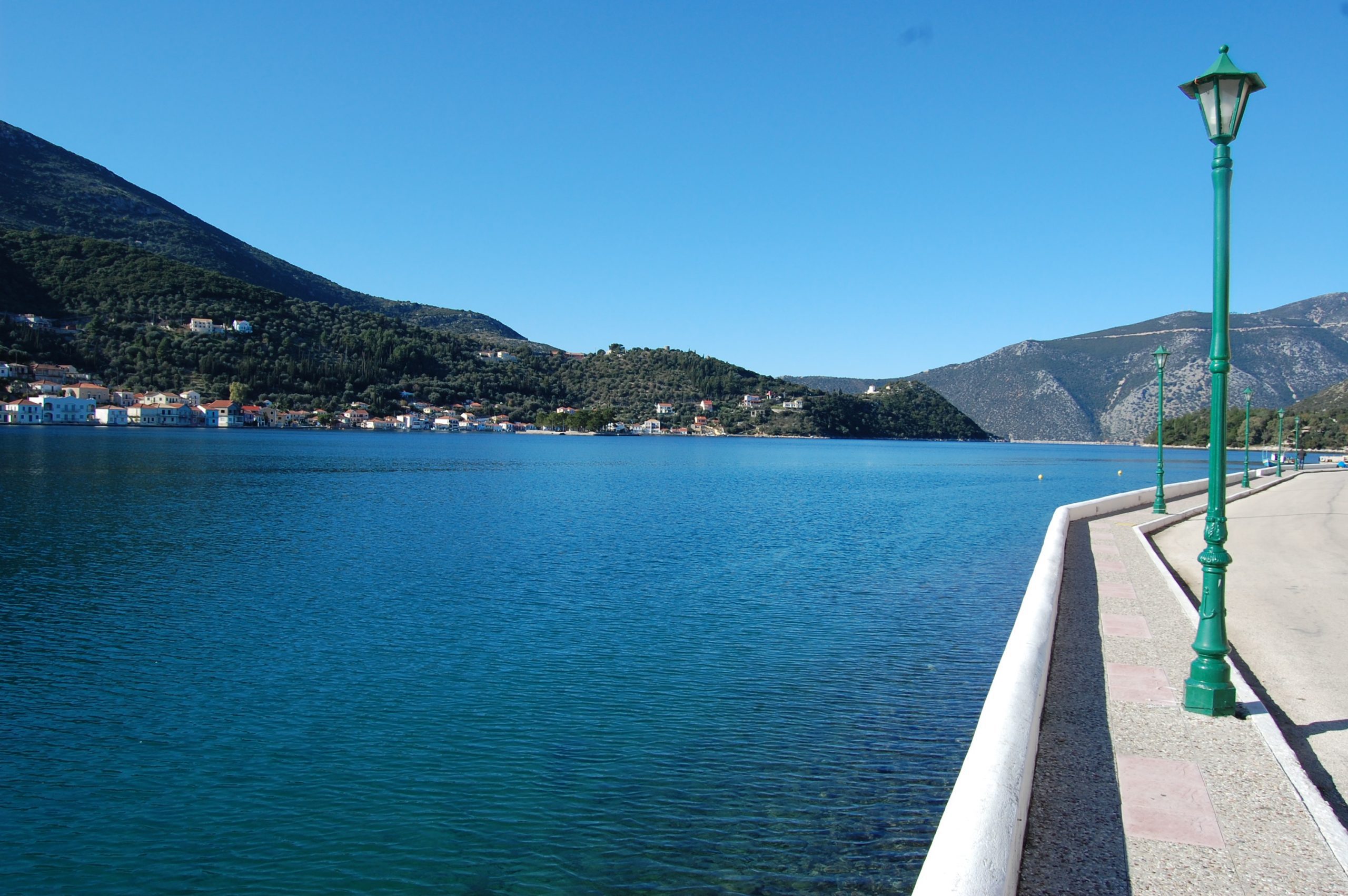 Harbour view from property for sale in Ithaca Greece, Vathi
