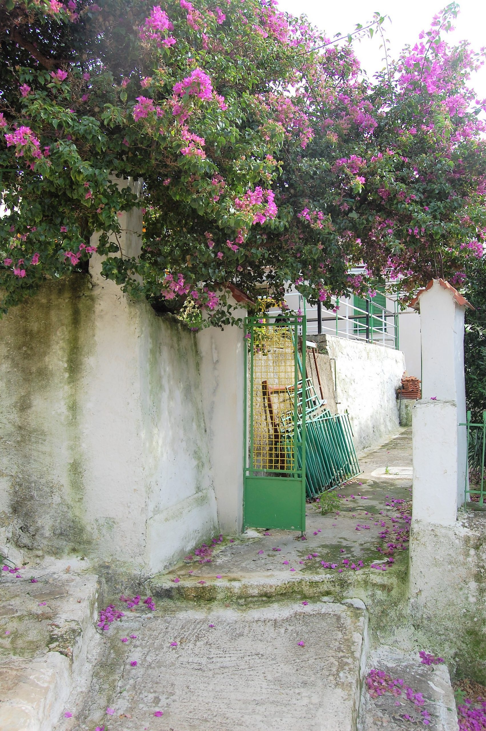 Outside terrace of house for sale in Ithaca Greece, Vathi