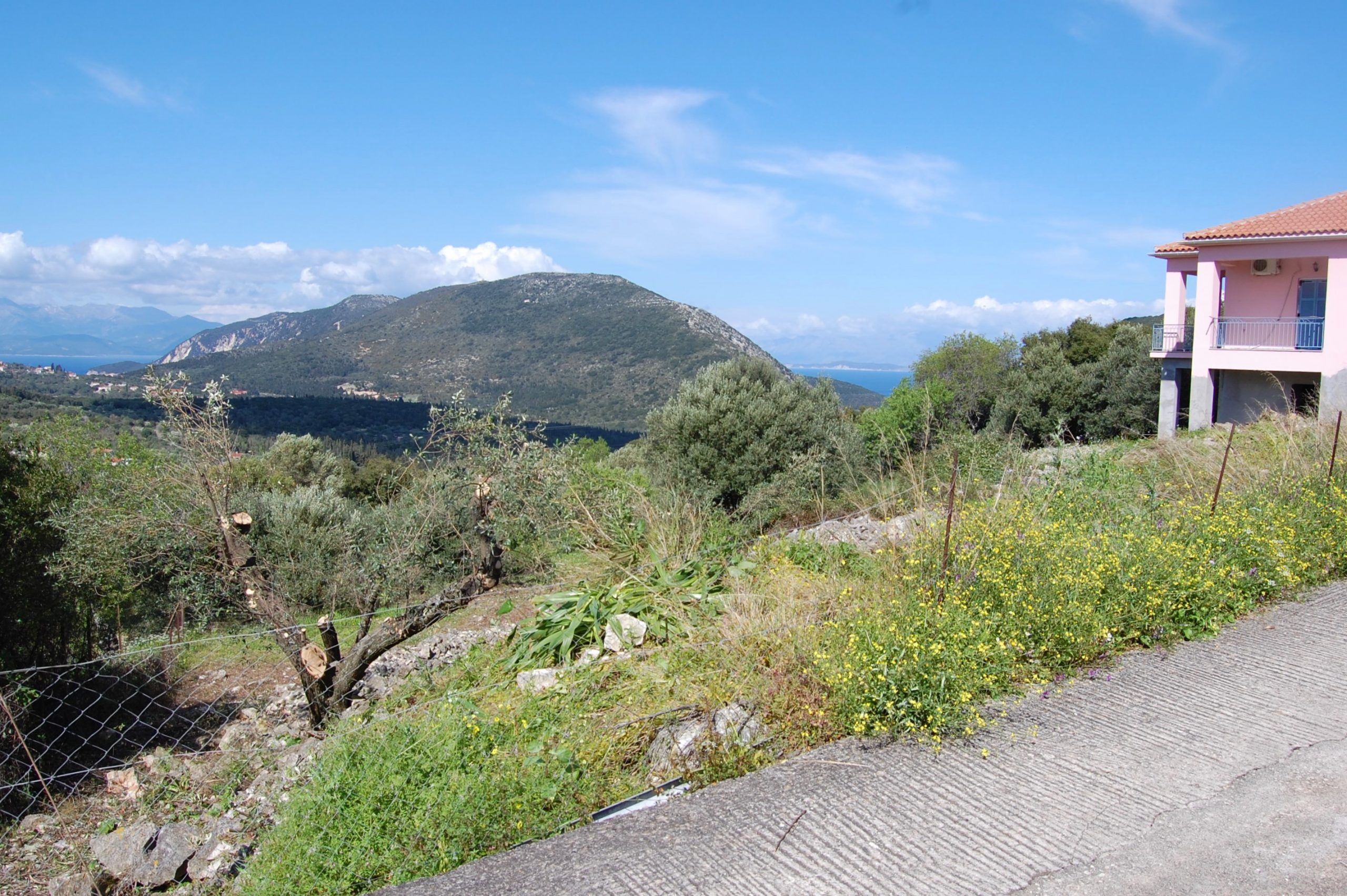 Terrain of landscape of land for sale Ithaca Greece Stavros