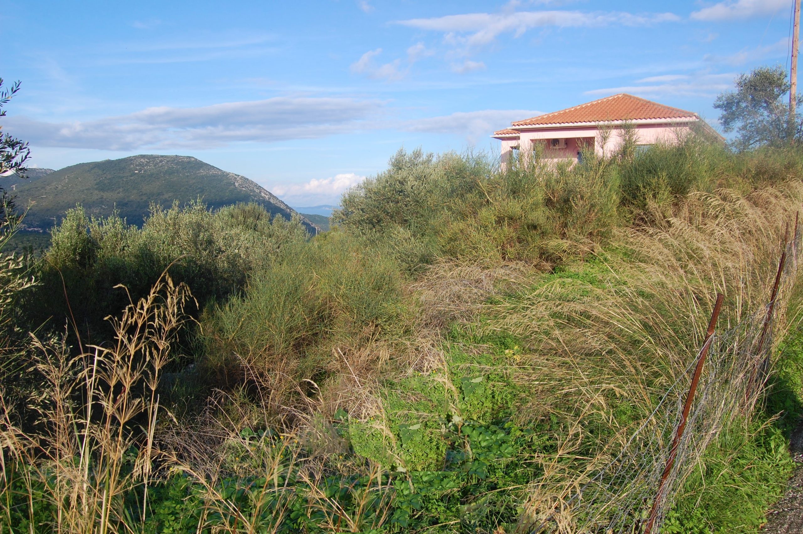 Terrain of landscape of land for sale Ithaca Greece Stavros