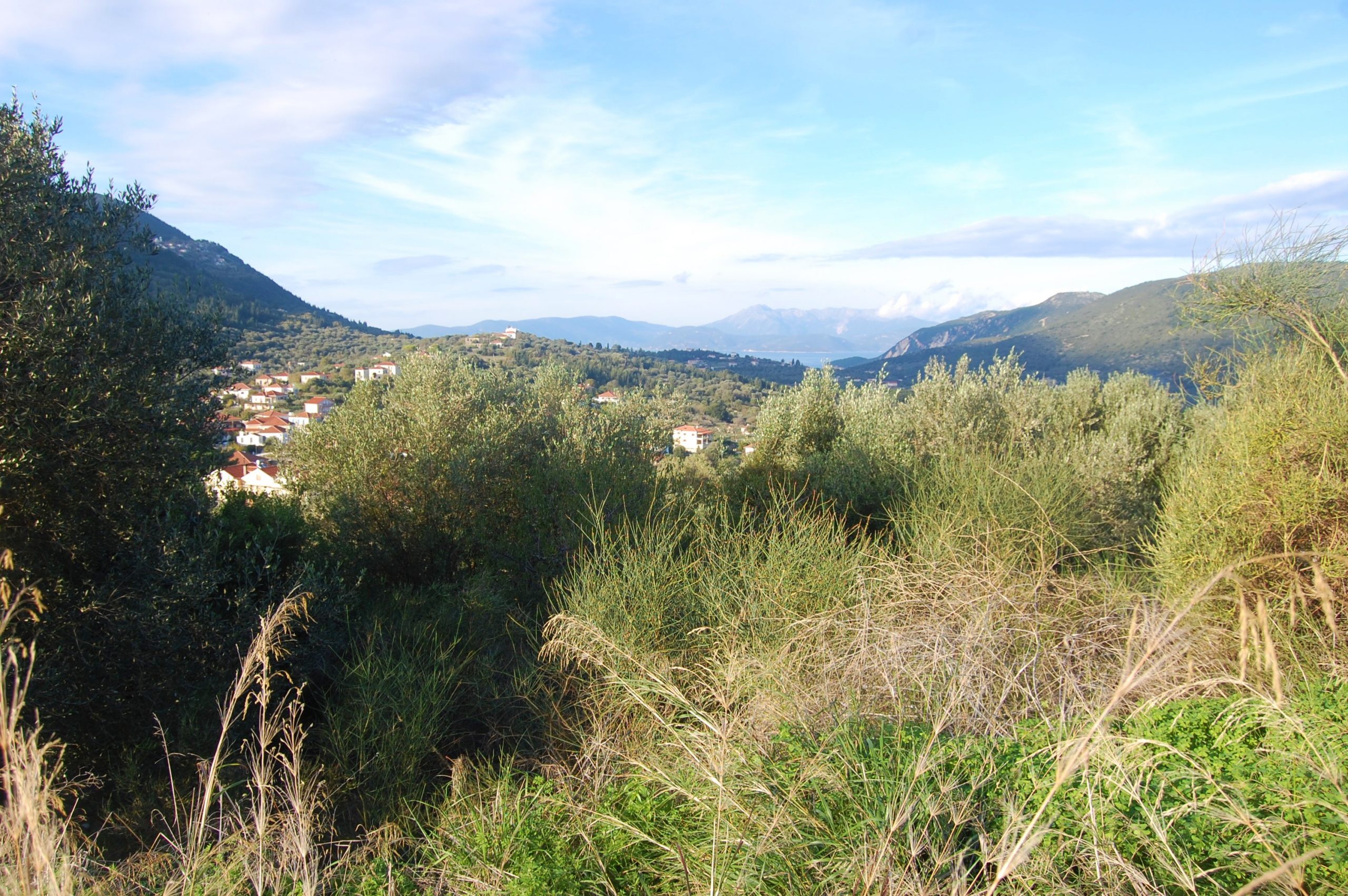 Terrain of landscape of land for sale Ithaca Greece Stavros