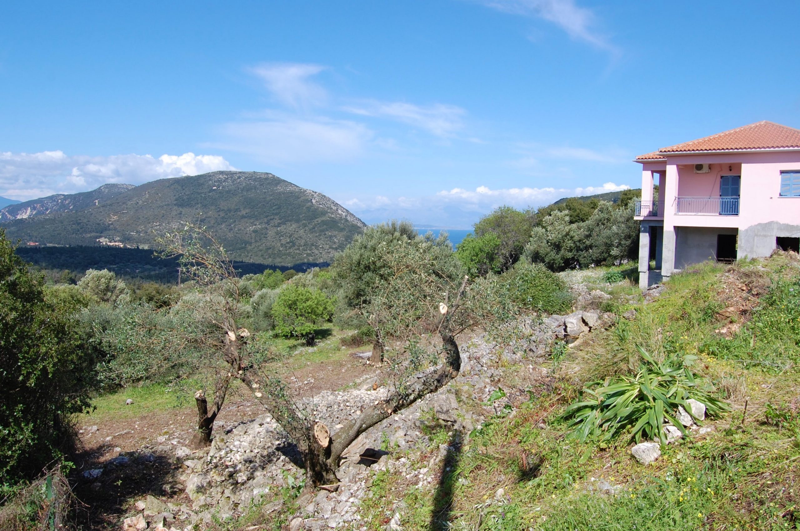 Terrain of landscape of land for sale Ithaca Greece Stavros