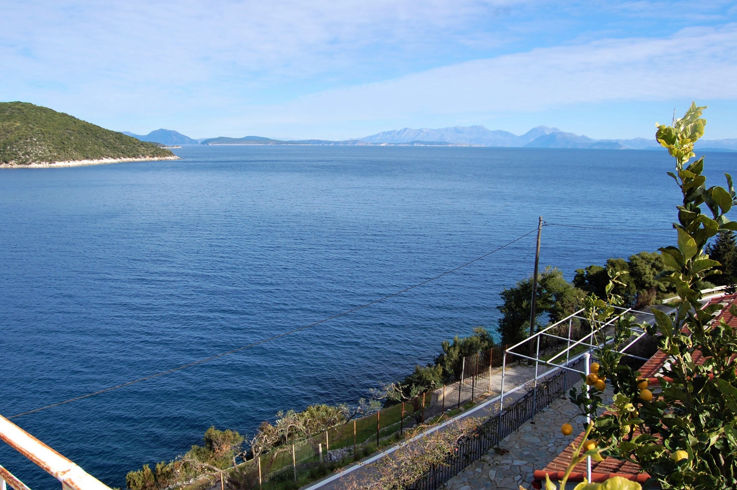 Sea view of house for rent Ithaca Greece, Frikes