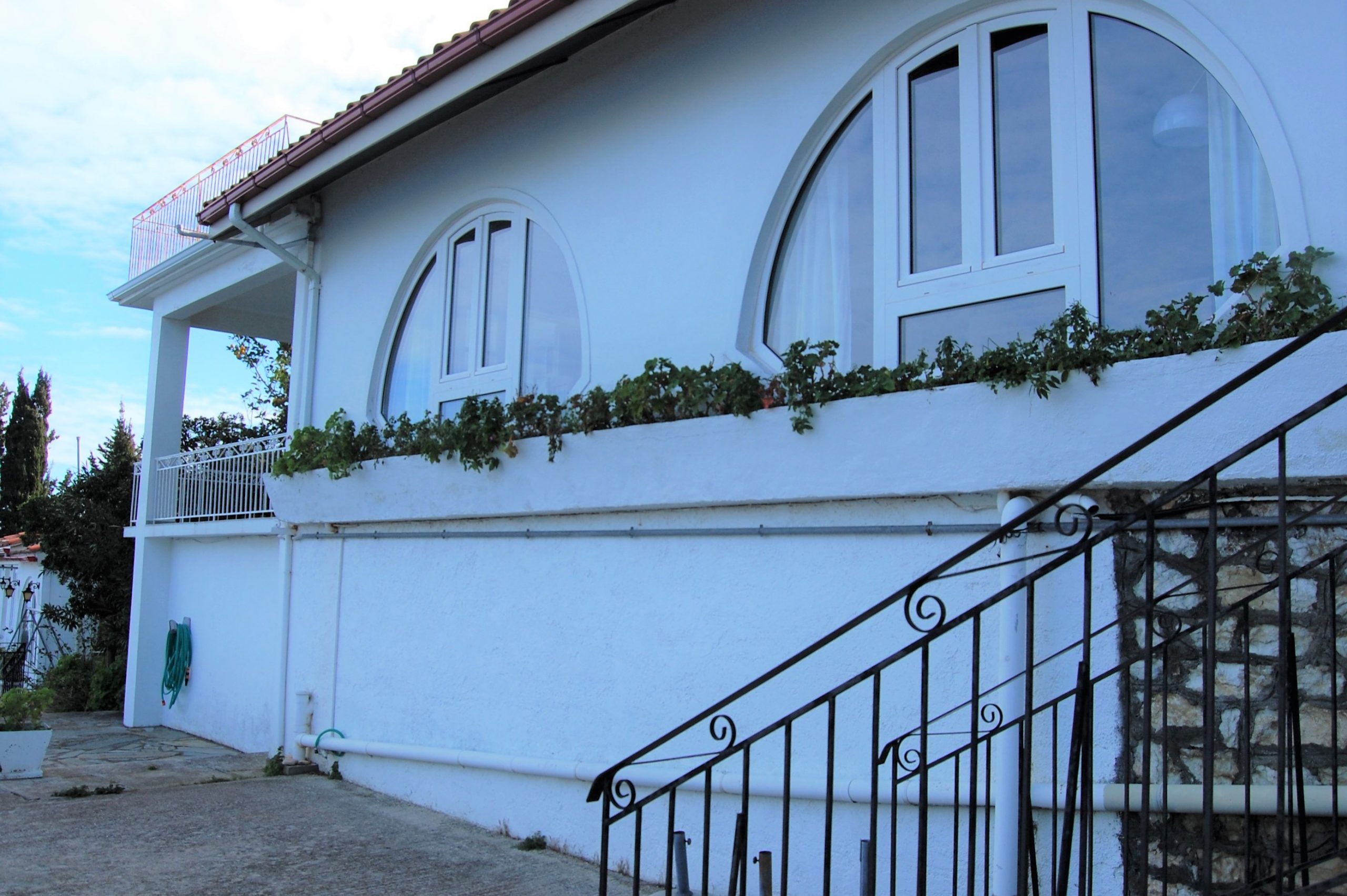 Exterior facade of house for rent Ithaca Greece, Frikes