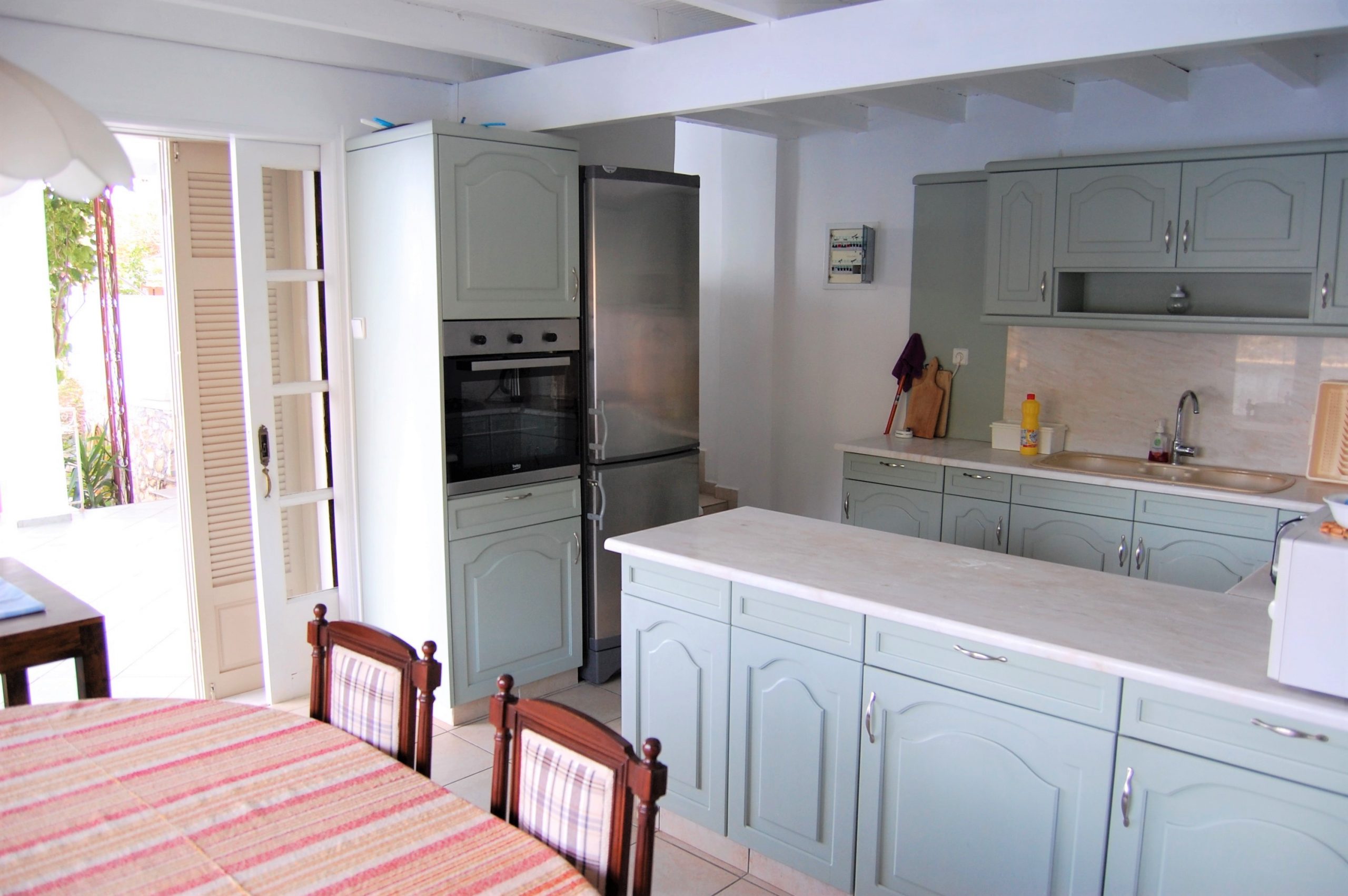 Kitchen of house for rent Ithaca Greece, Frikes
