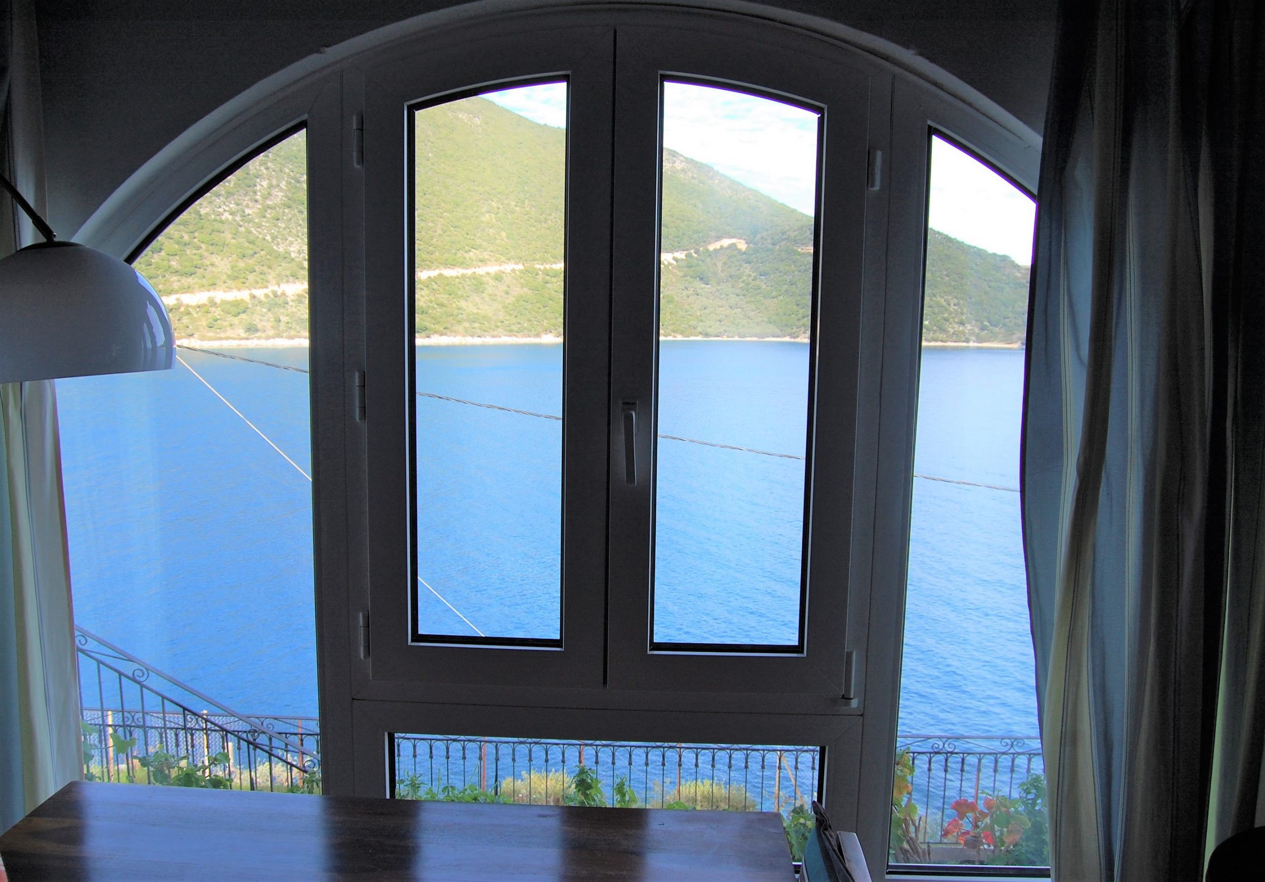 Sea view of house for rent Ithaca Greece, Frikes