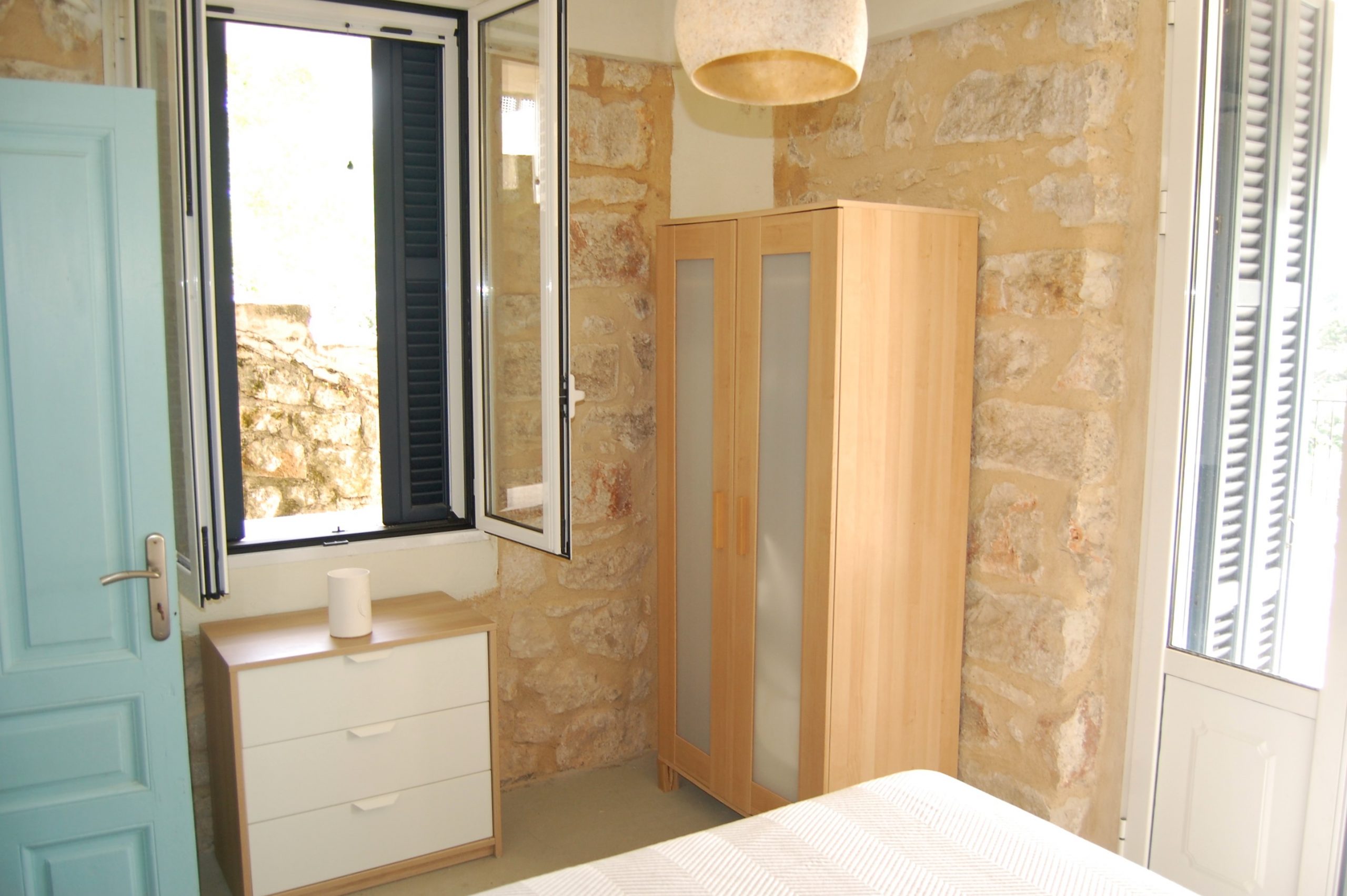 Bedroom of holiday house for rent on Ithaca Greece, Kolleri
