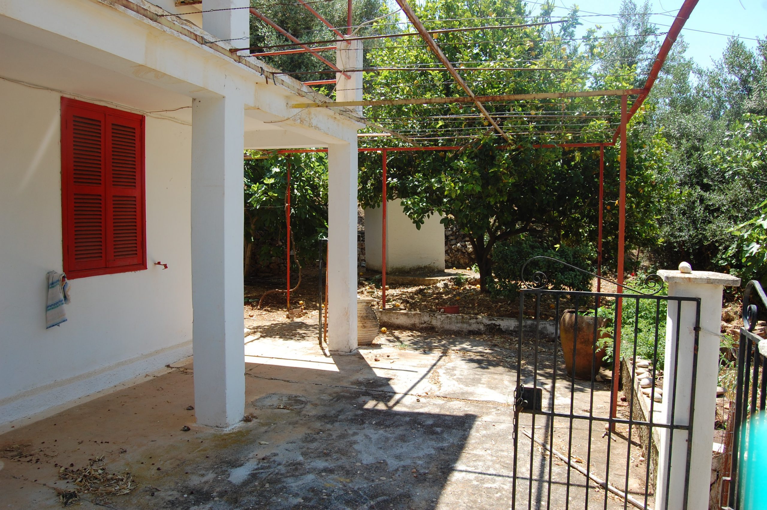 Terrace of house for sale in Ithaca Greece, Lefki