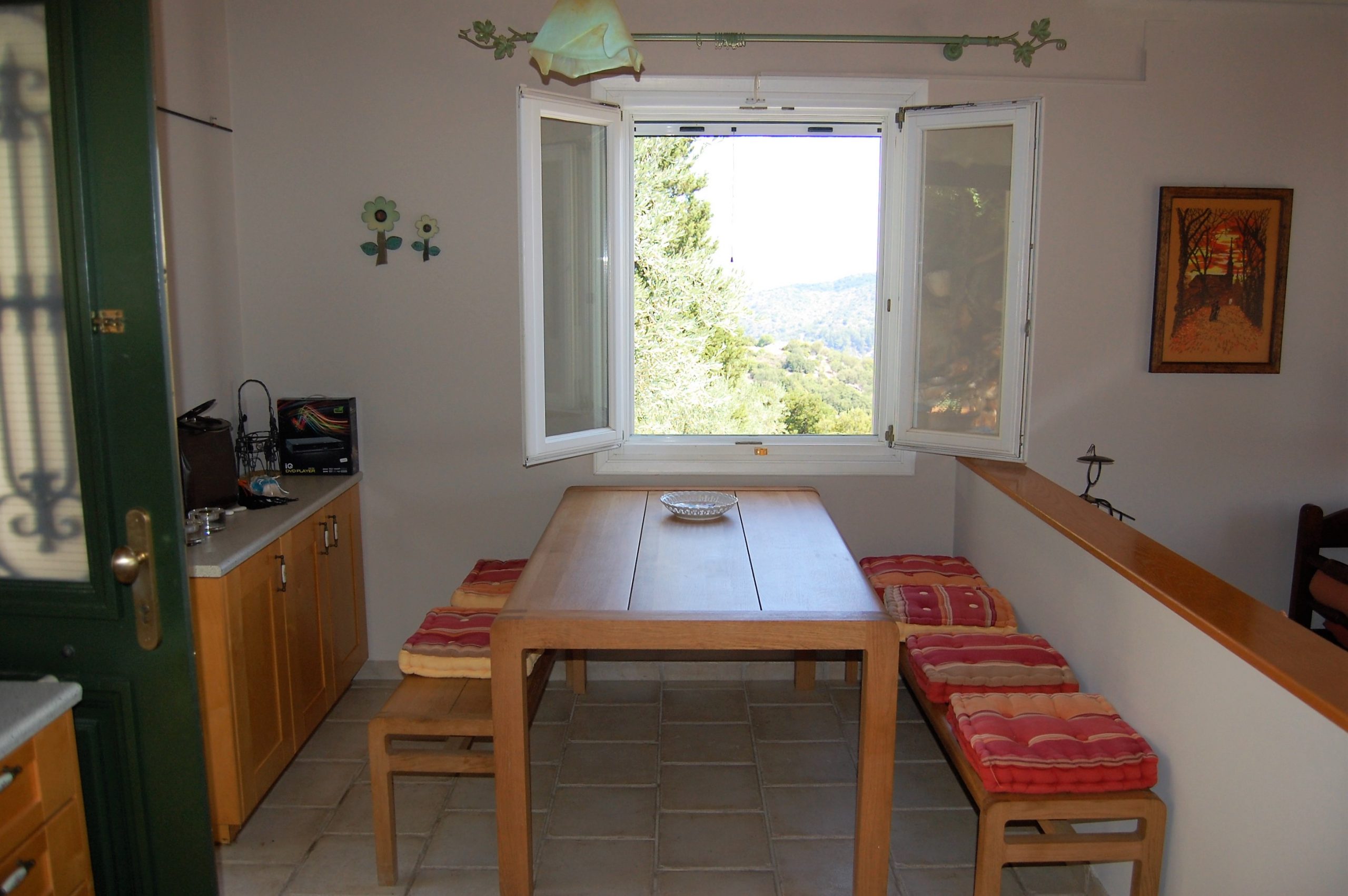 Dining area of house for sale in Ithaca Greece, Perachori