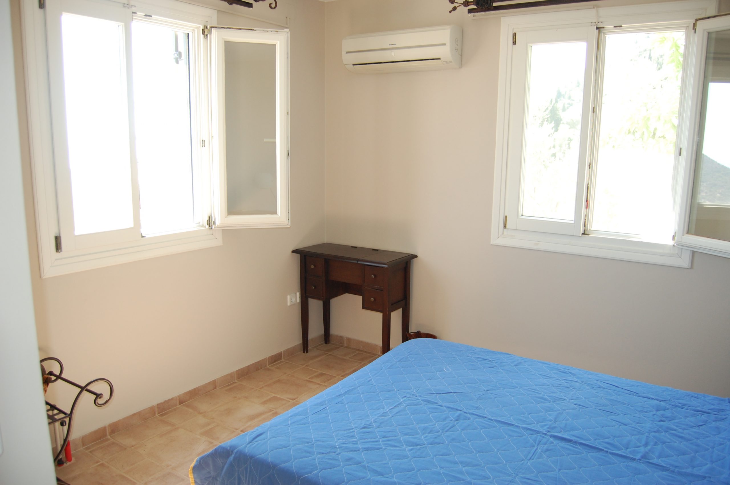 Double bedroom of villa with pool for sale in Ithaca Greece, Perachori