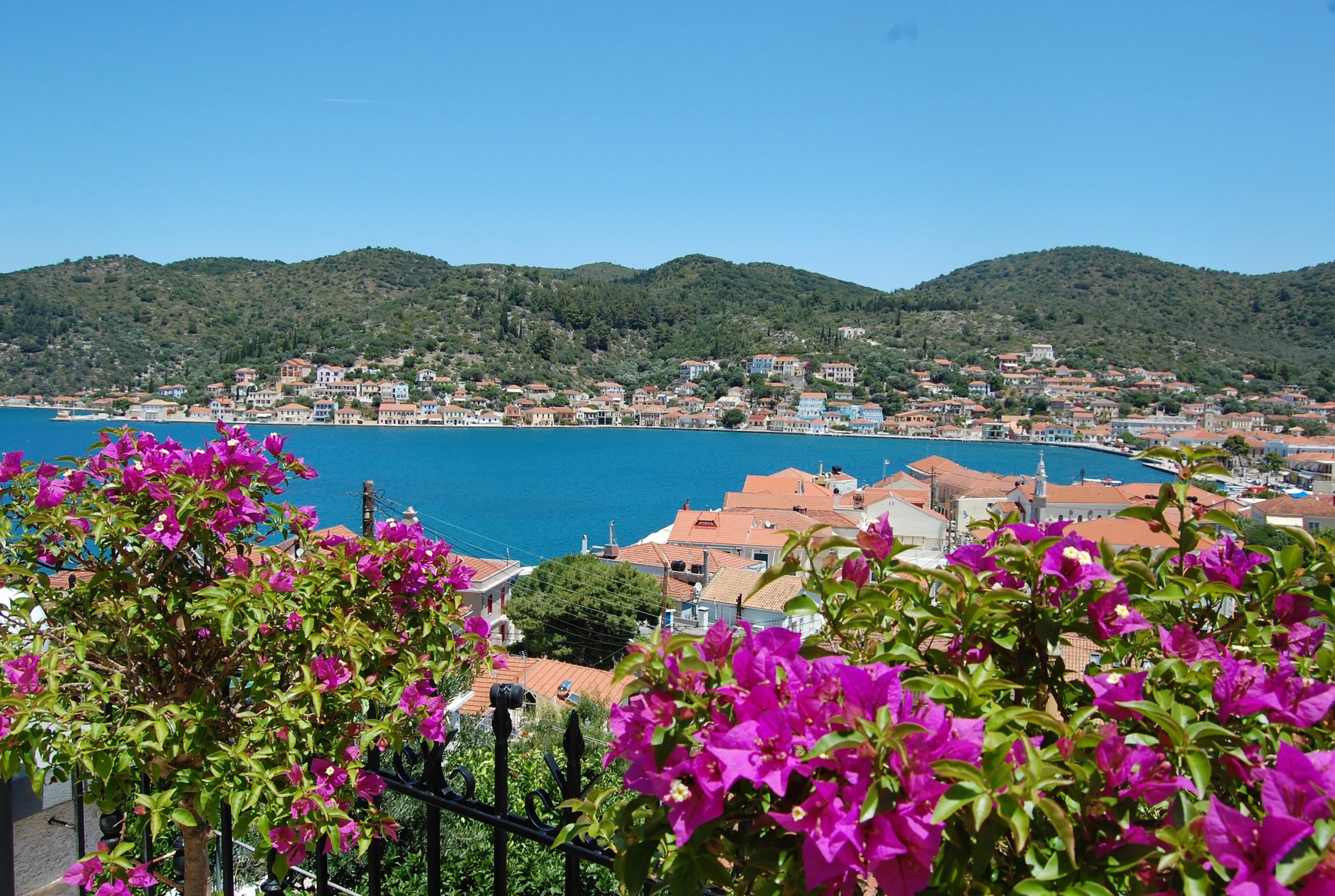 Bay view from Bay View house for rent in Vathi