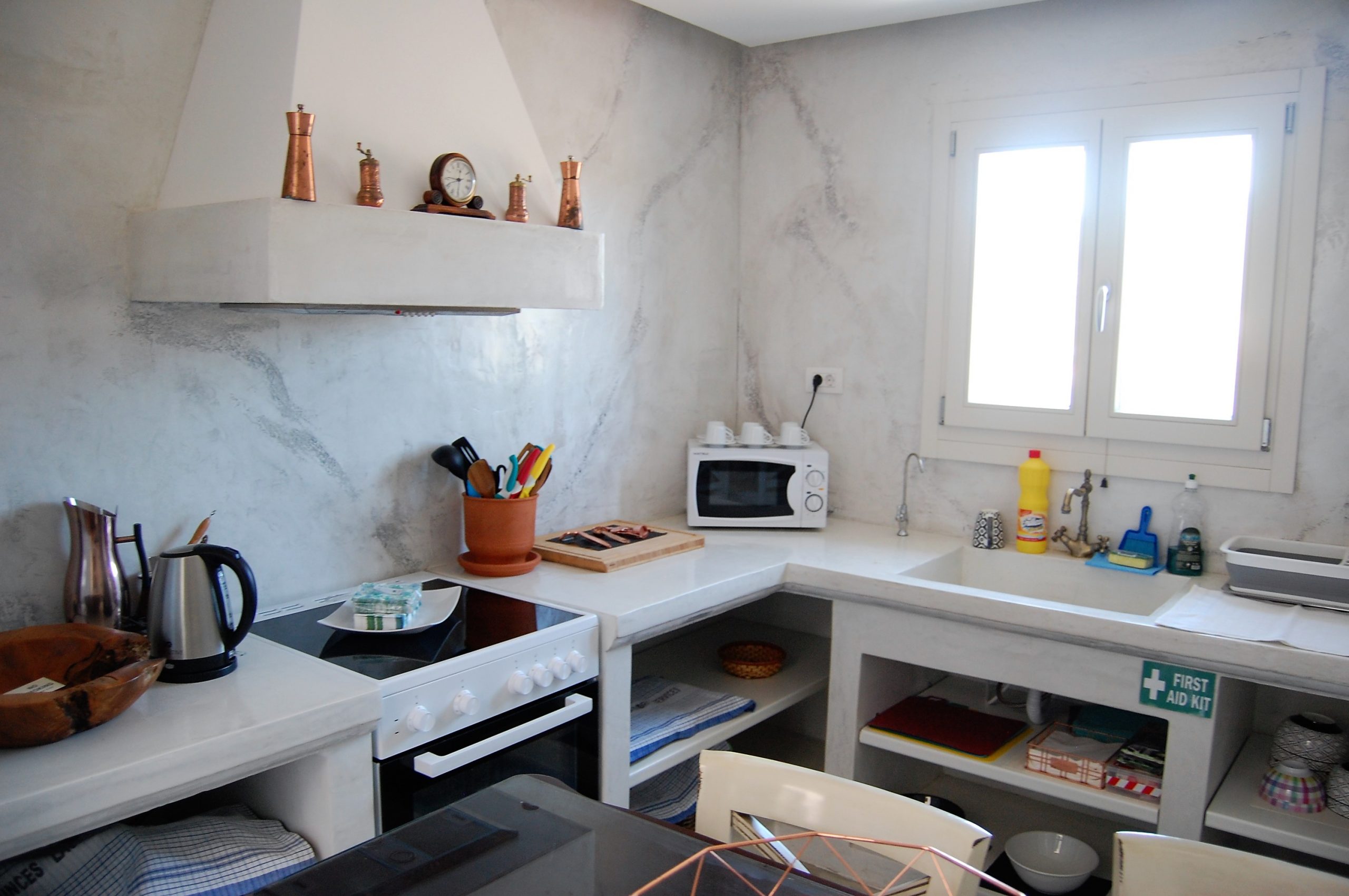 Kitchen of Bay View house for rent in Vathi