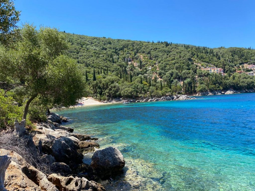 Filiatro beach in Kioni Ithaca Greece