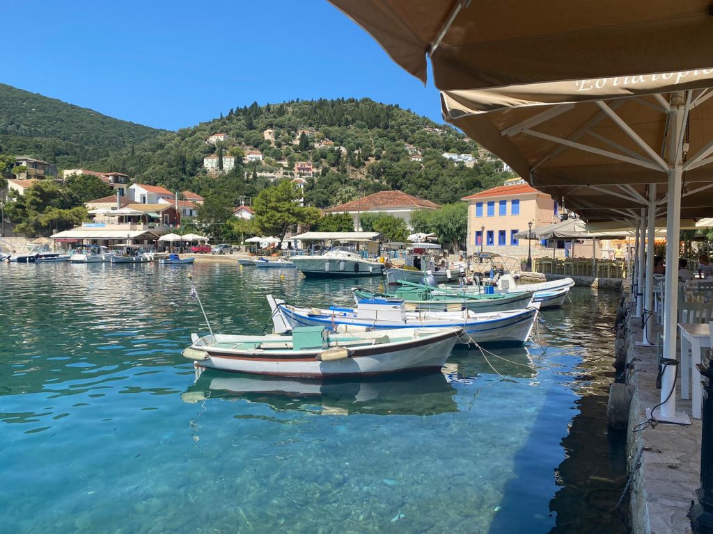 Kioni harbour Ithaca Greece