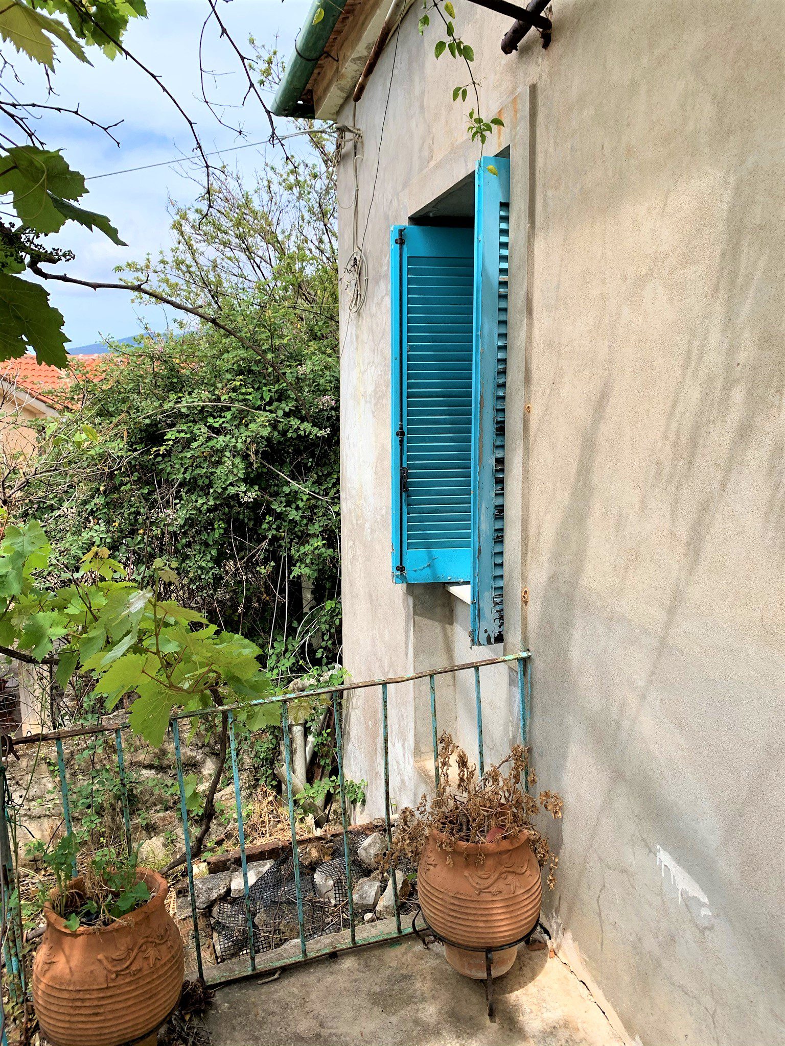 Balcony of house for sale in Ithaca Greece Vathi