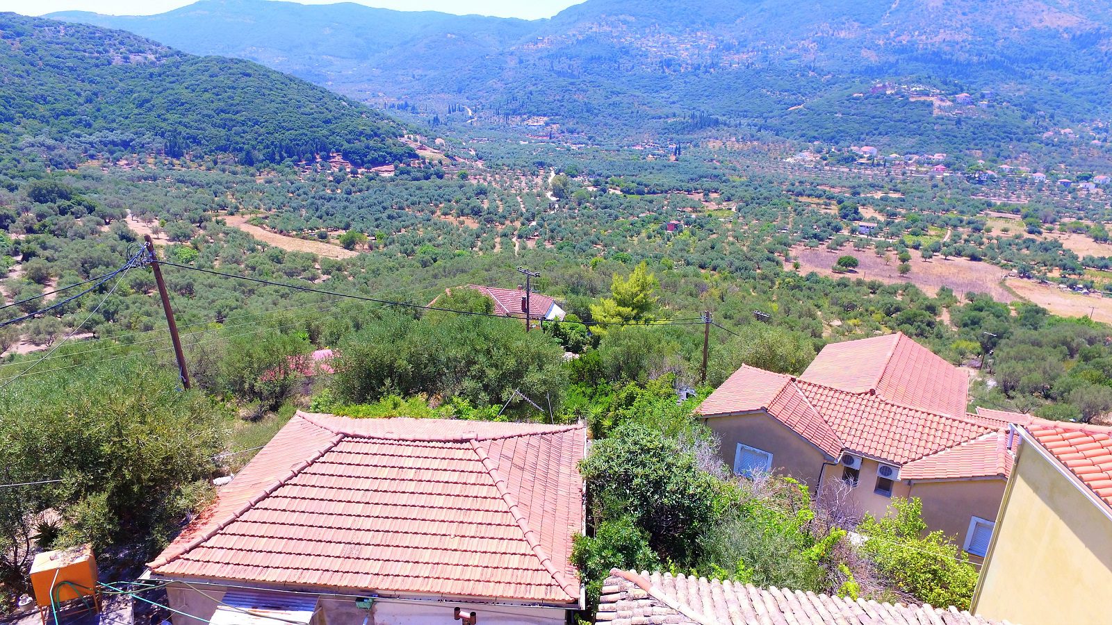 Aerial landscape view of property for sale in Vathi Ithaca Greece