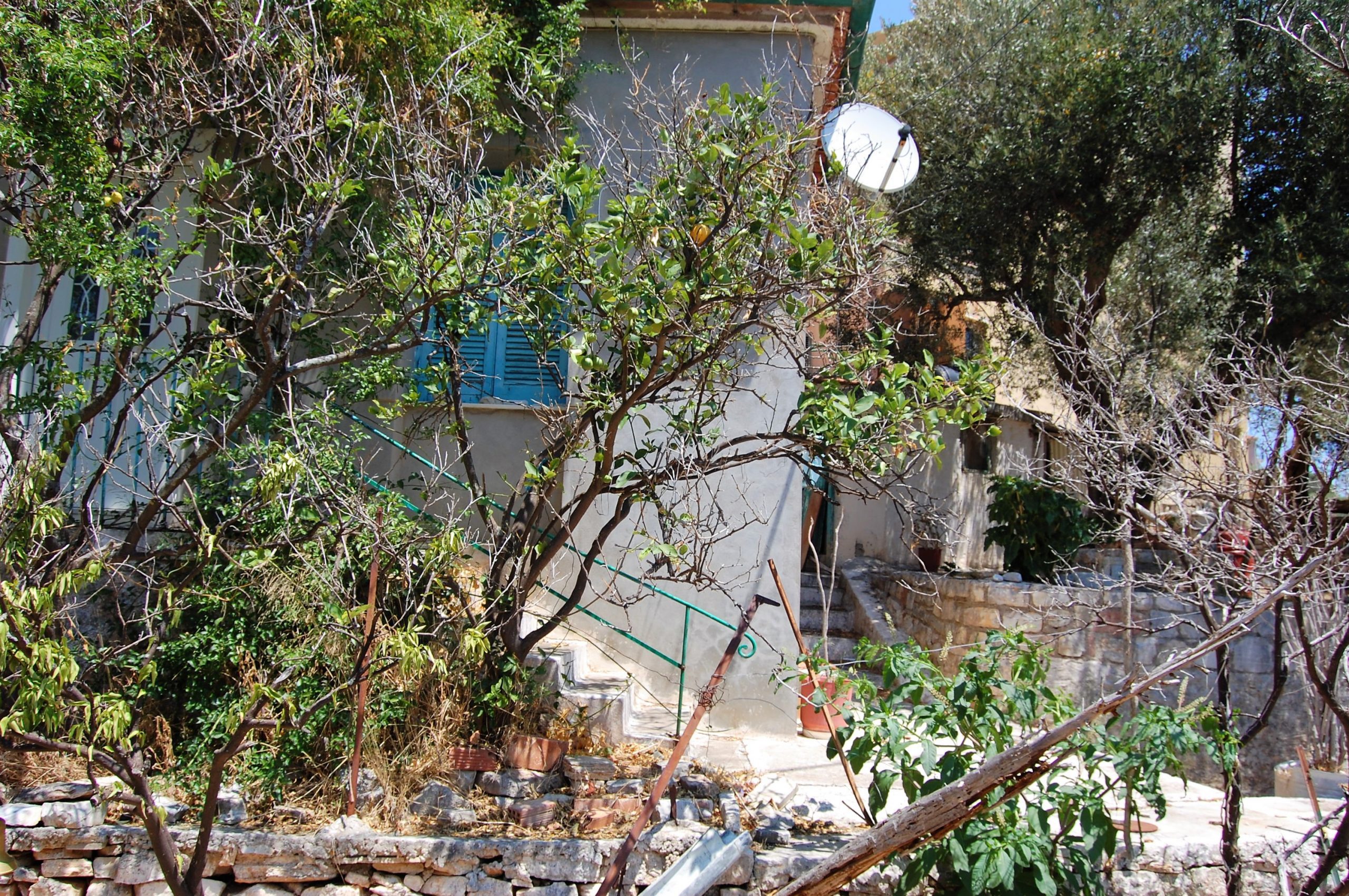 Exterior terrace of house for sale in Vathi Ithaca Greece