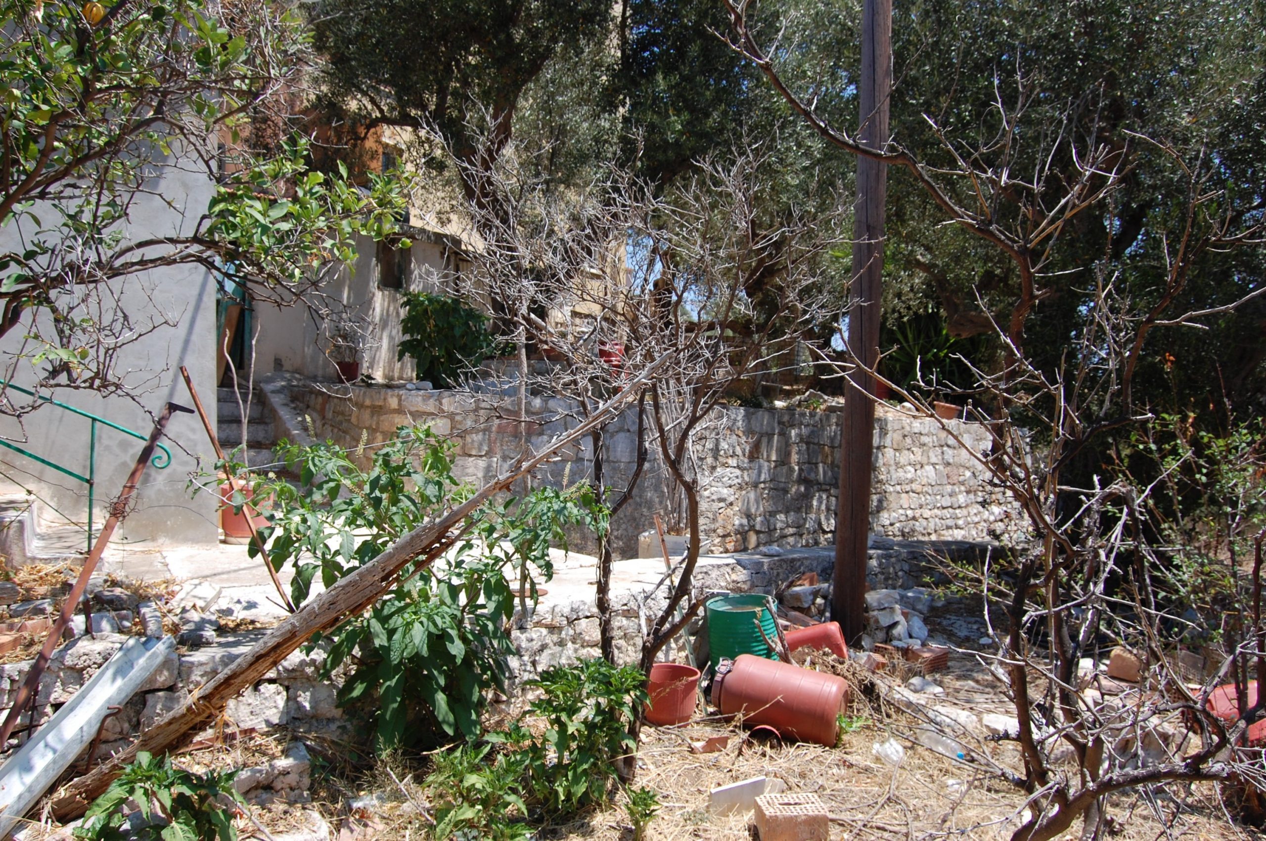 Exterior terrace of property for sale in Vathi Ithaca Greece