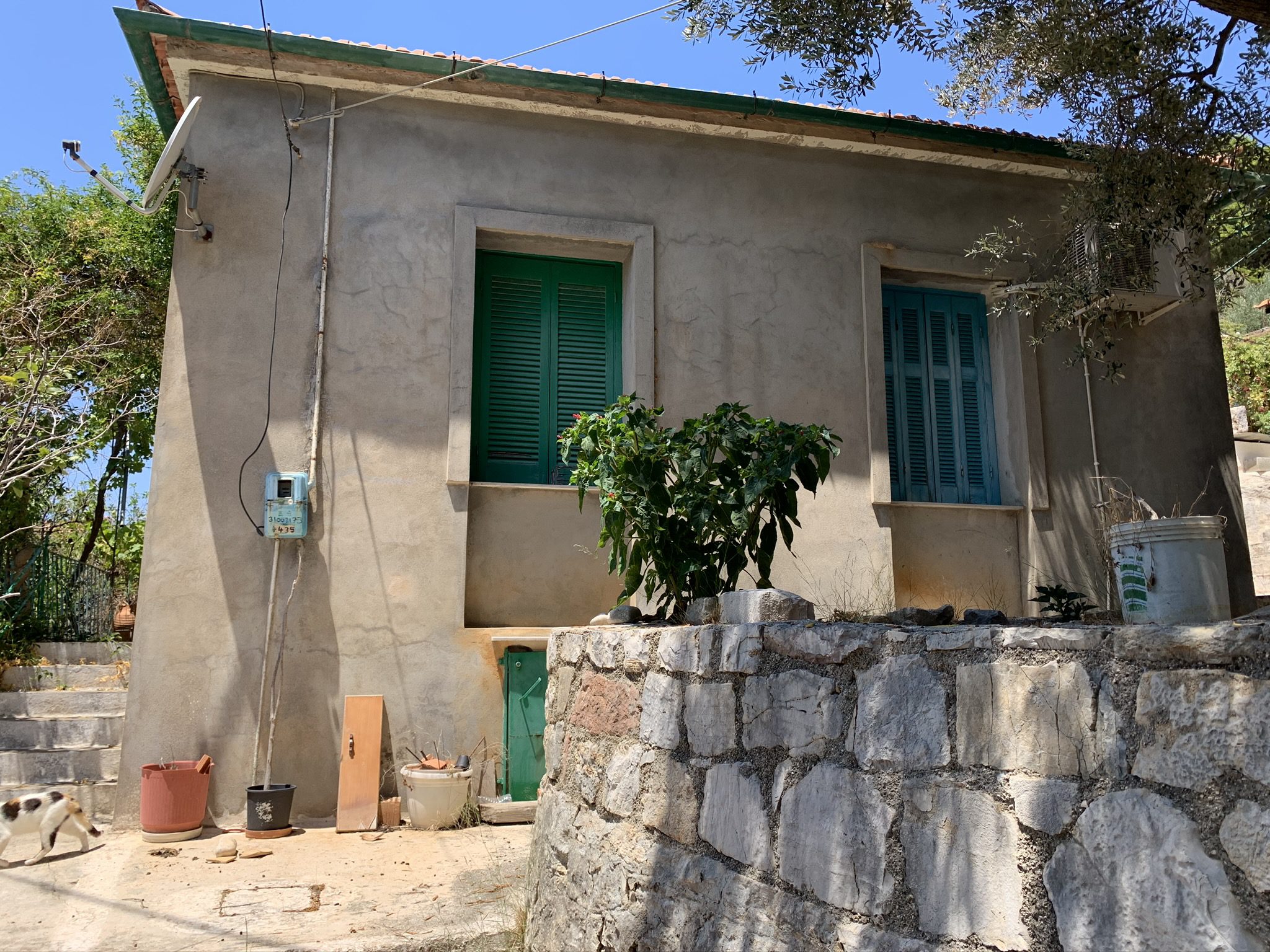 Exterior of house for sale in Vathi Ithaca Greece